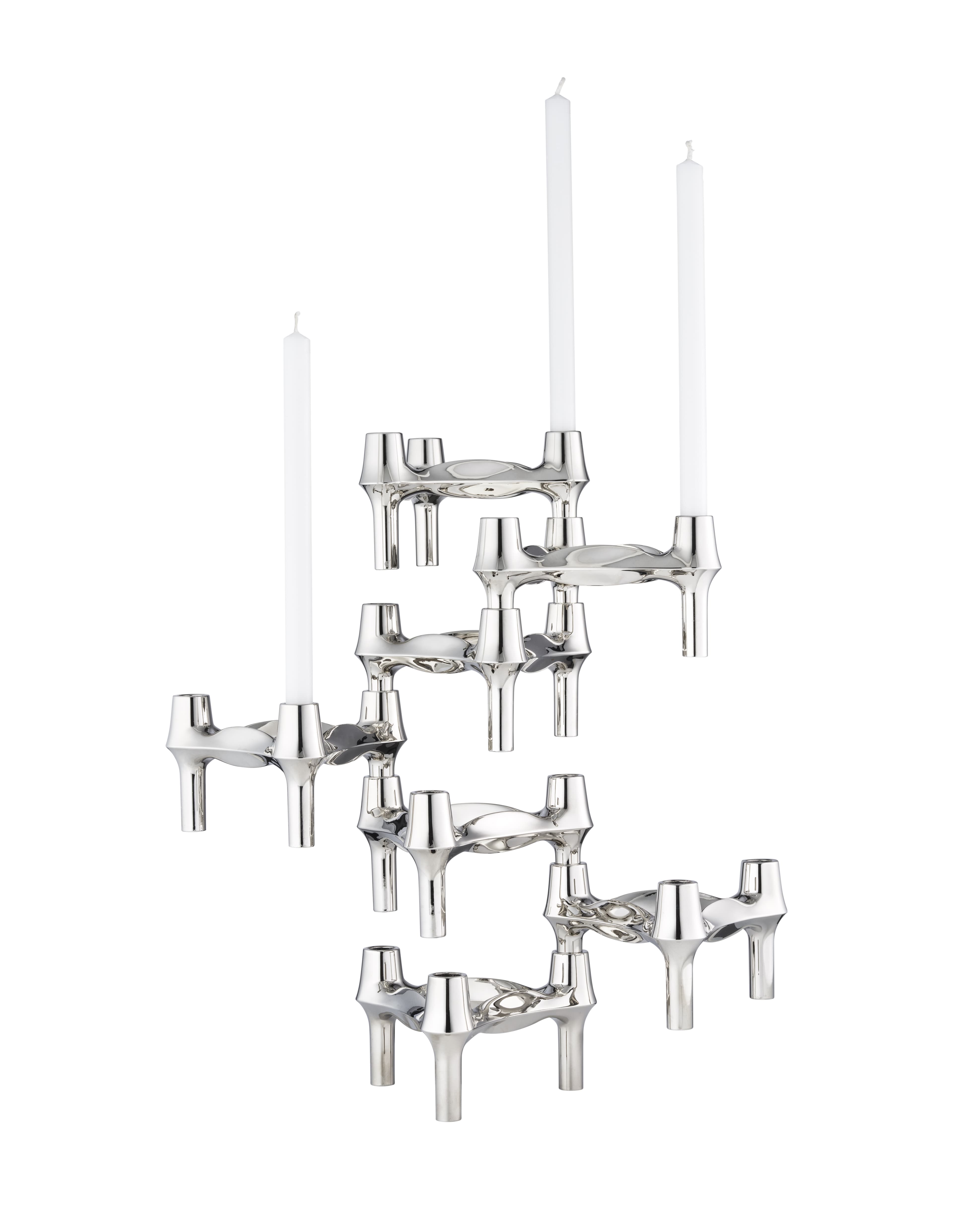 STOFF Nagel BMF Kynttilänjalka Chrome 3-pakkaus