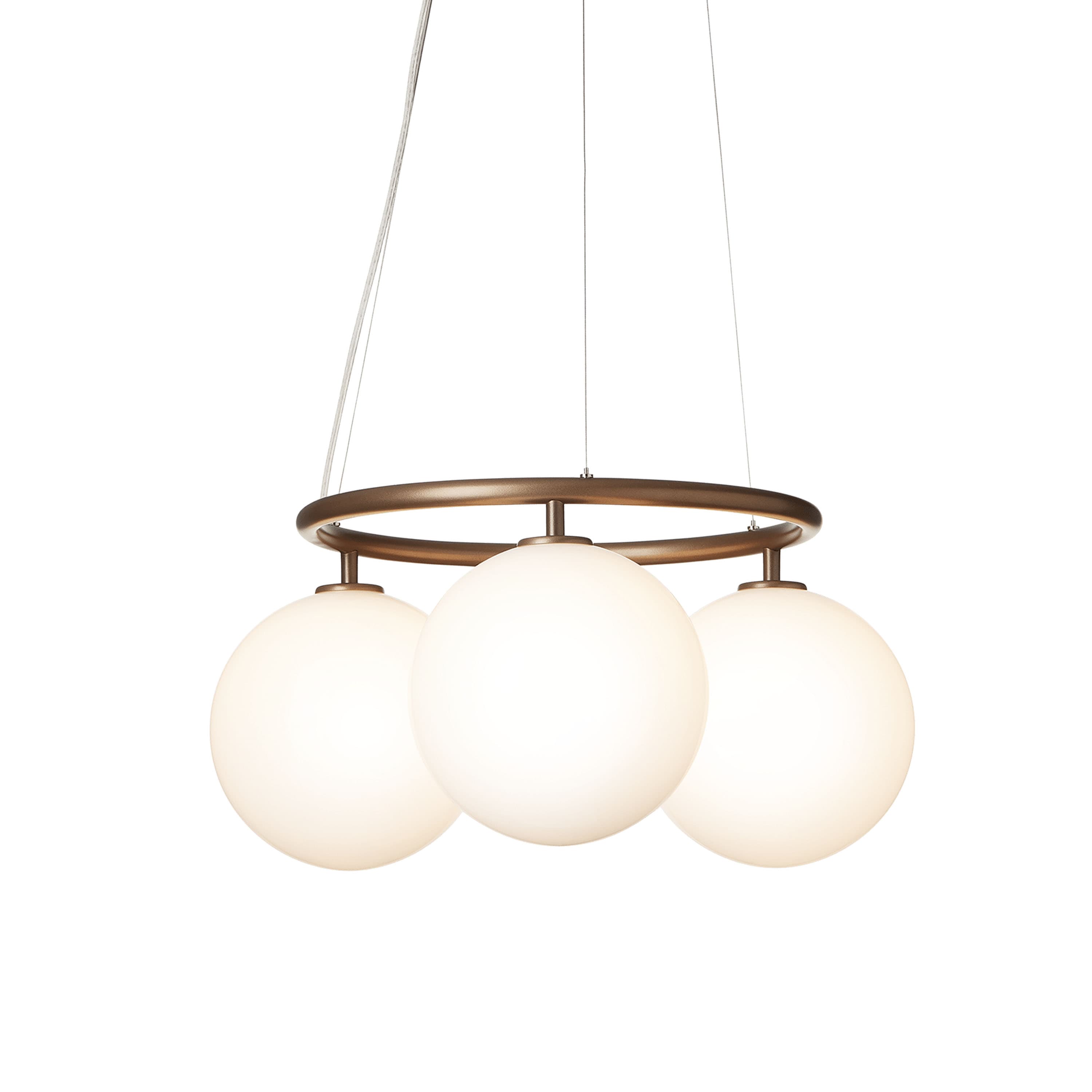 Miira 3 Circular kattovalaisin Dark Bronze/Opal