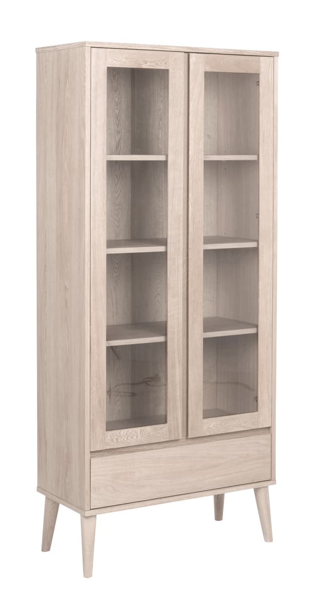 Nicki vitriinikaappi white
