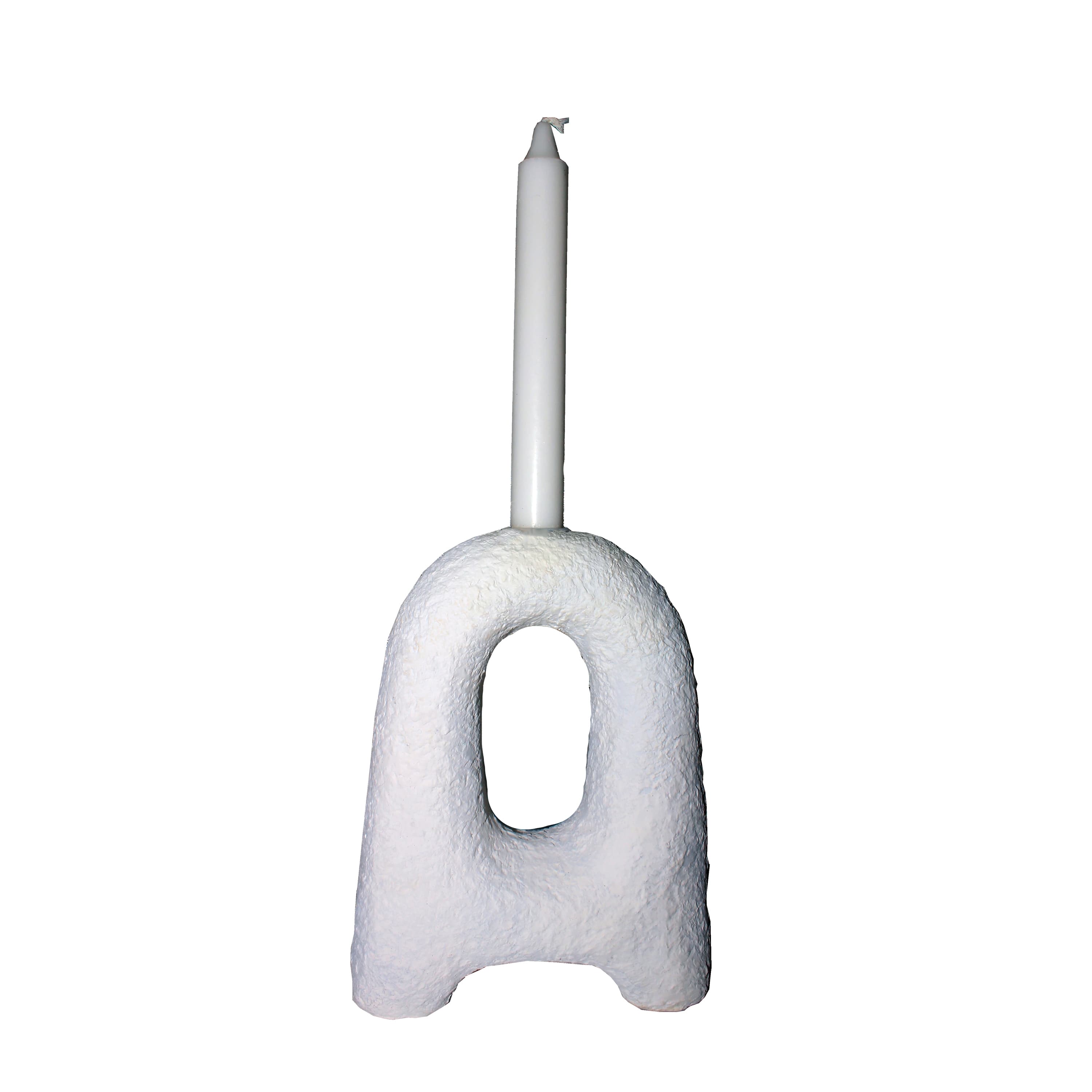 Li kynttilänjalka valkoinen 20,6 cm