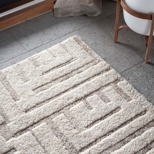 Viby villamatto ivory/brown 200x300