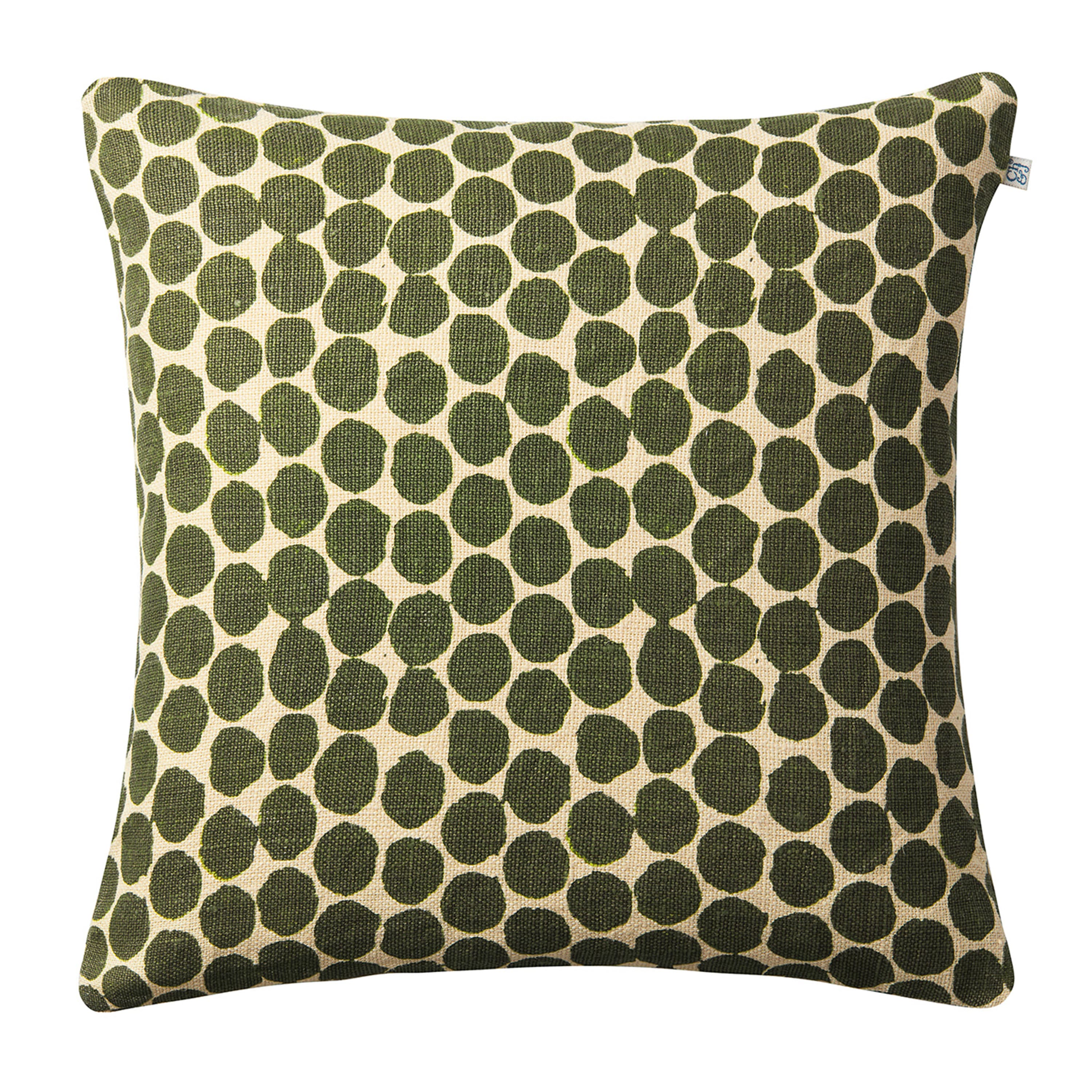 Dot Ari Tyynynpäällinen Pellava Light Beige/Cactus Green 50x50