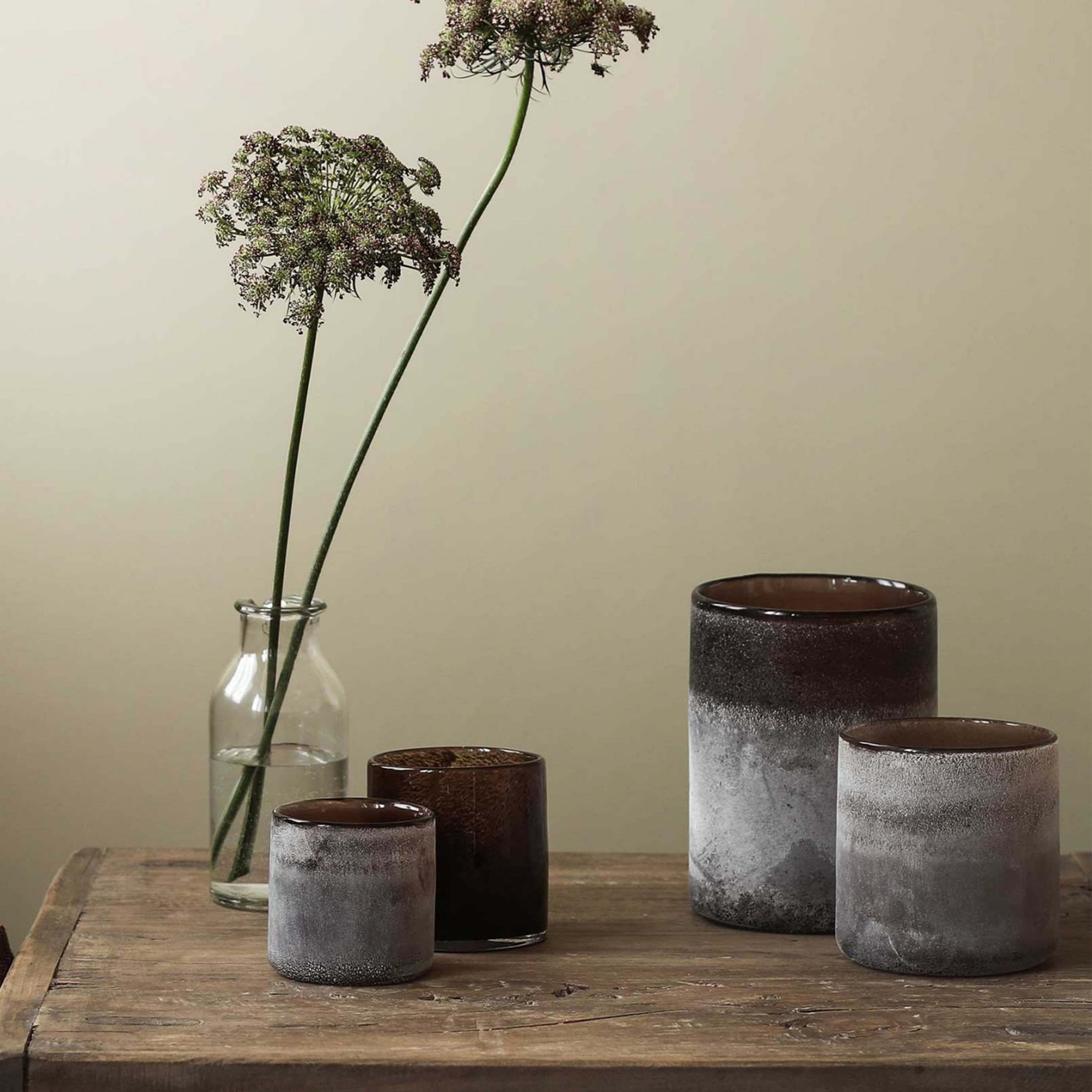 Frost kynttilälyhty brown S