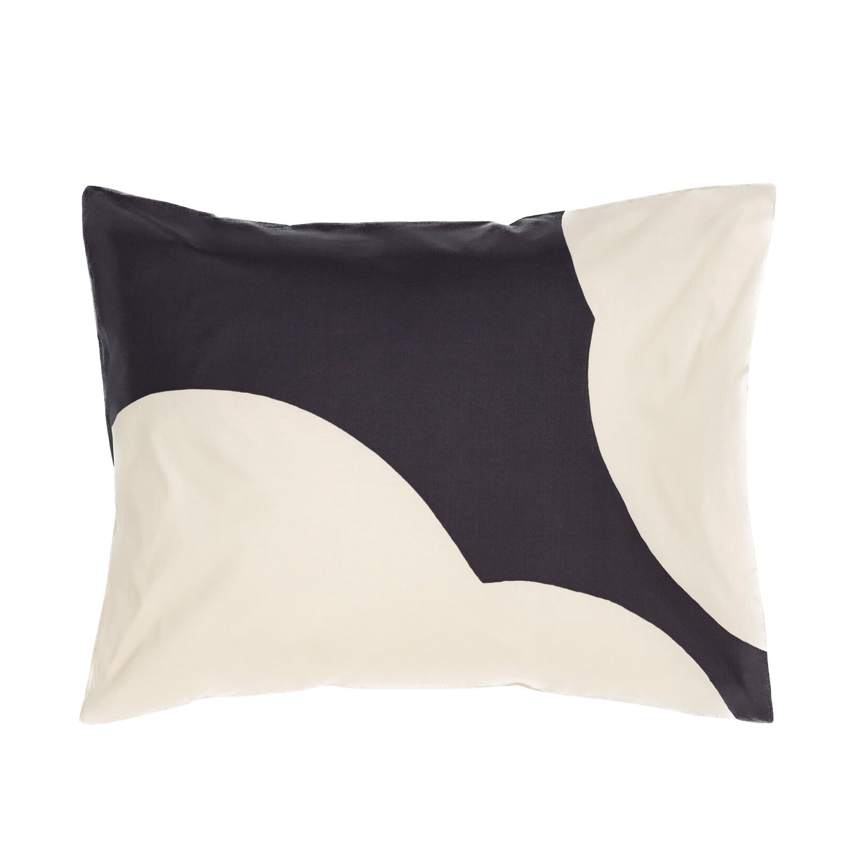 Iso Unikko Tyynyliina Offwhite/Hiili 50x60