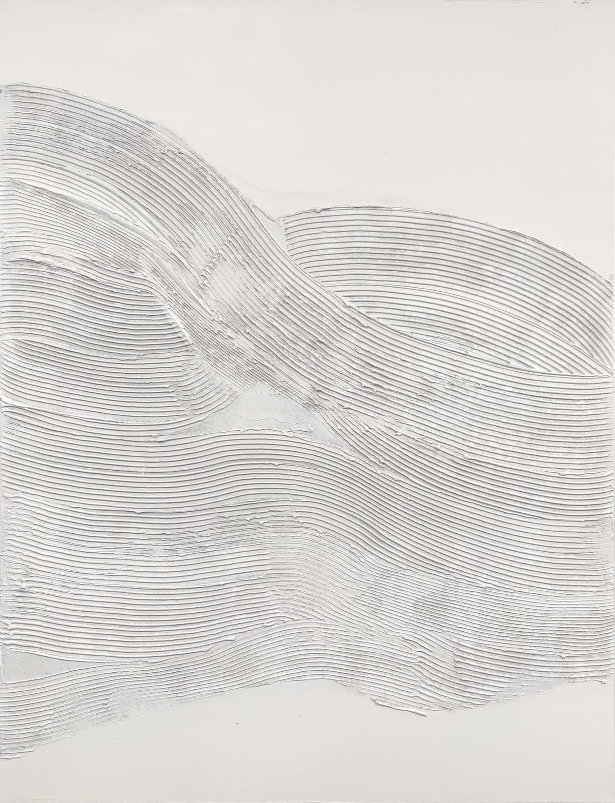 White Sculpture 2 Taulu No Frame 90x120cm