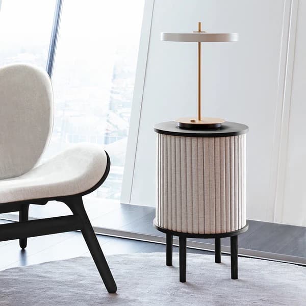 Audacious sivupöytä black oak/sterling 40x60