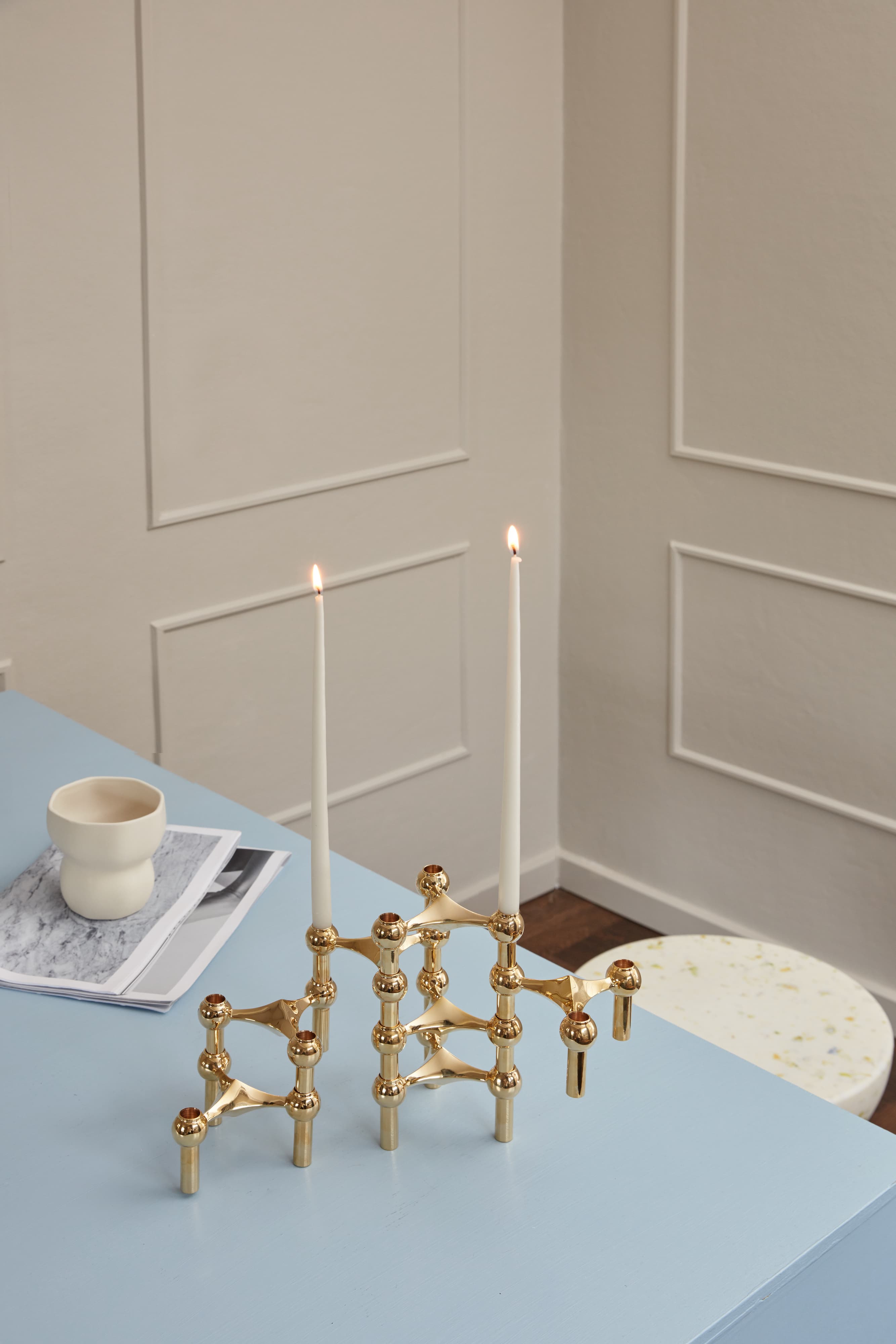 STOFF Nagel Kynttilänjalka Solid Brass 3-pakkaus