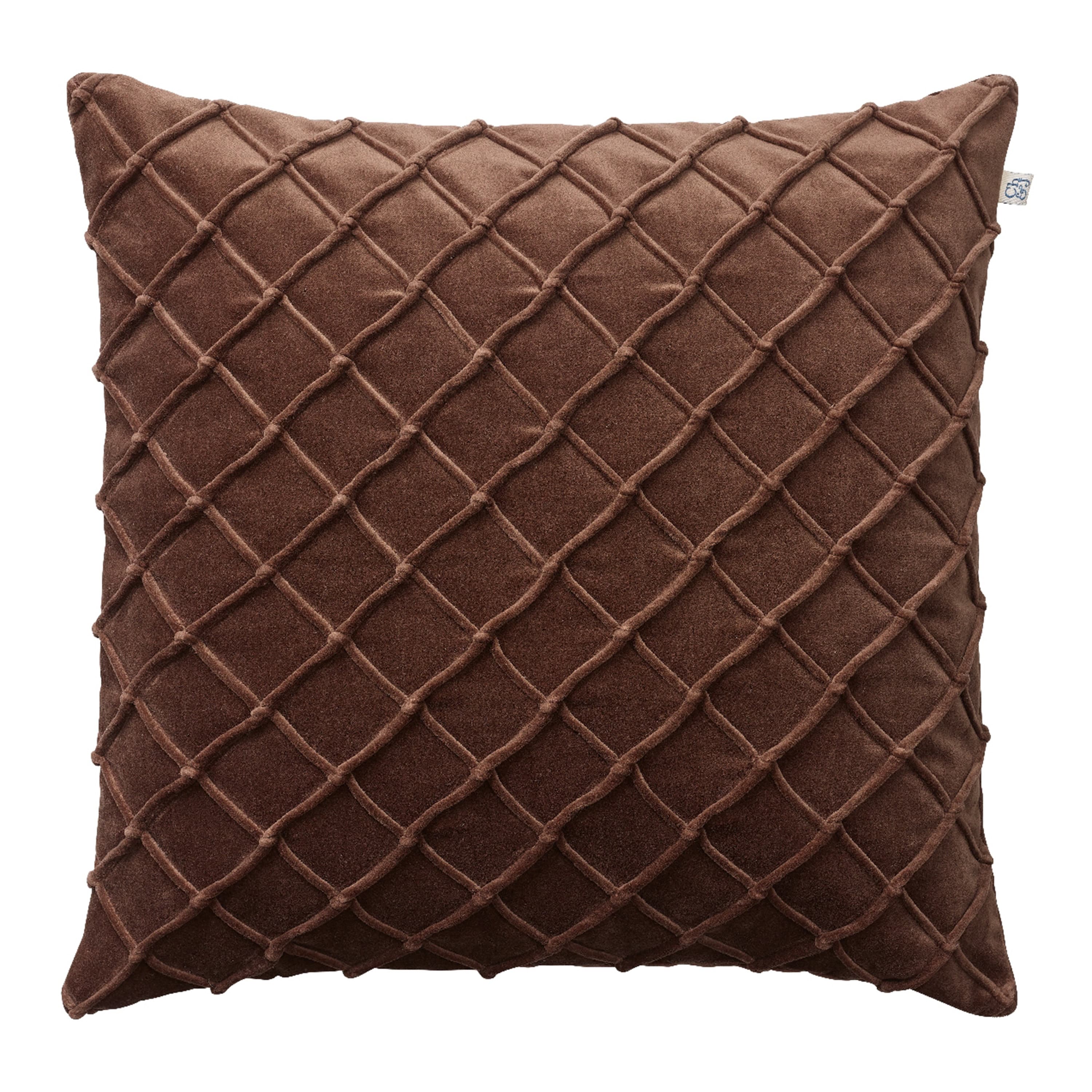 Deva Tyynynpäällinen Sametti Ruskea 50x50