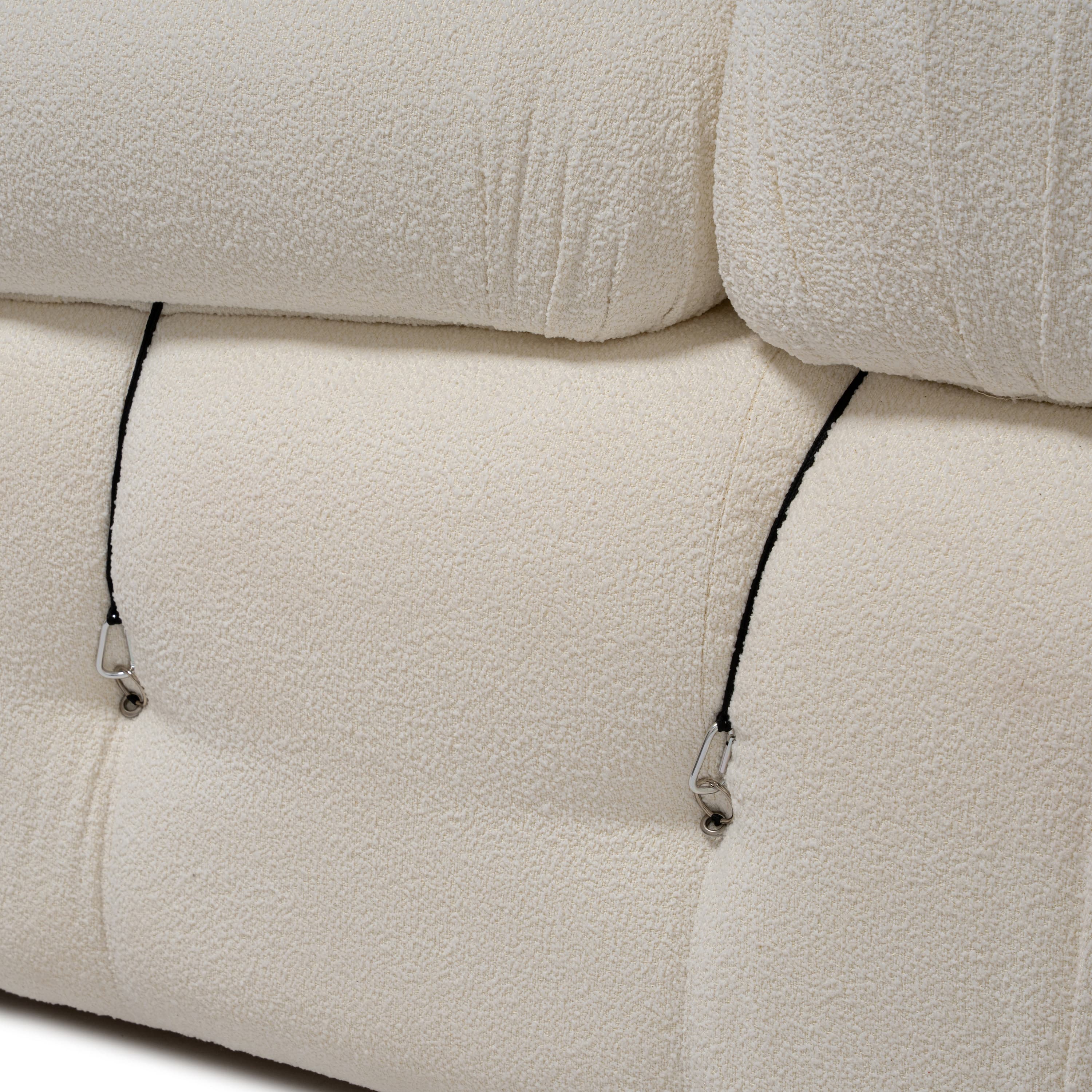 Blanca 3-istuttava Divaanisohva White Bouclé