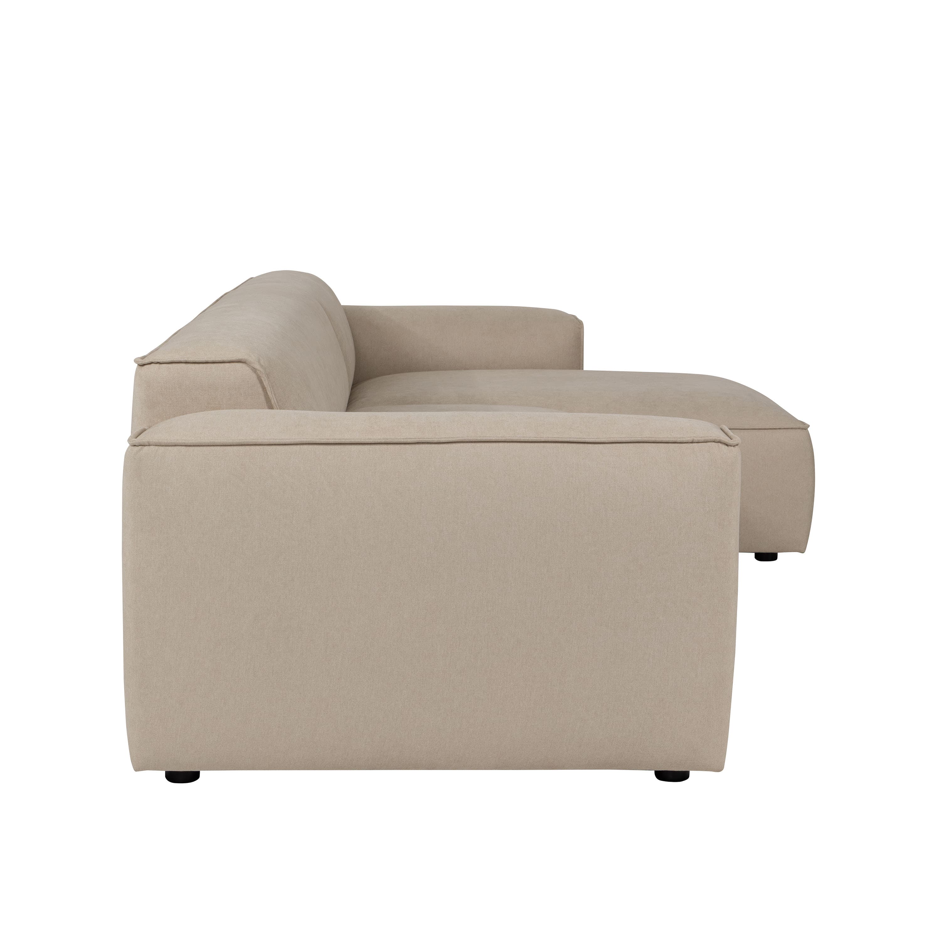Bobbie 4-istuttava divaanisohva oikealla Beige 322 cm
