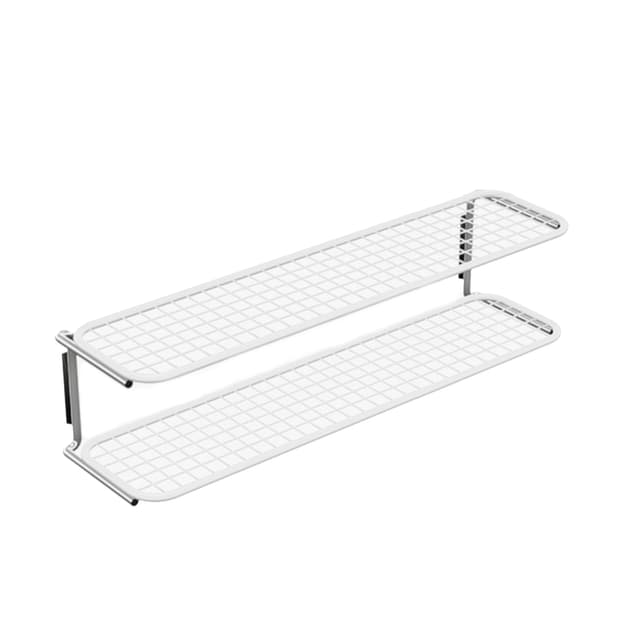Classic Kenkähylly Tupla Valkoinen/Kromi 100cm