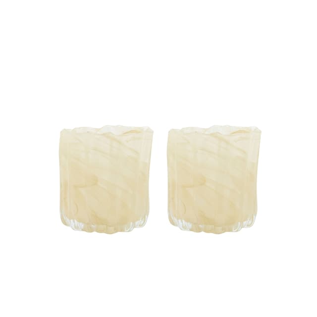 Curl Tuikkulyhdyt Beige 2‑pack