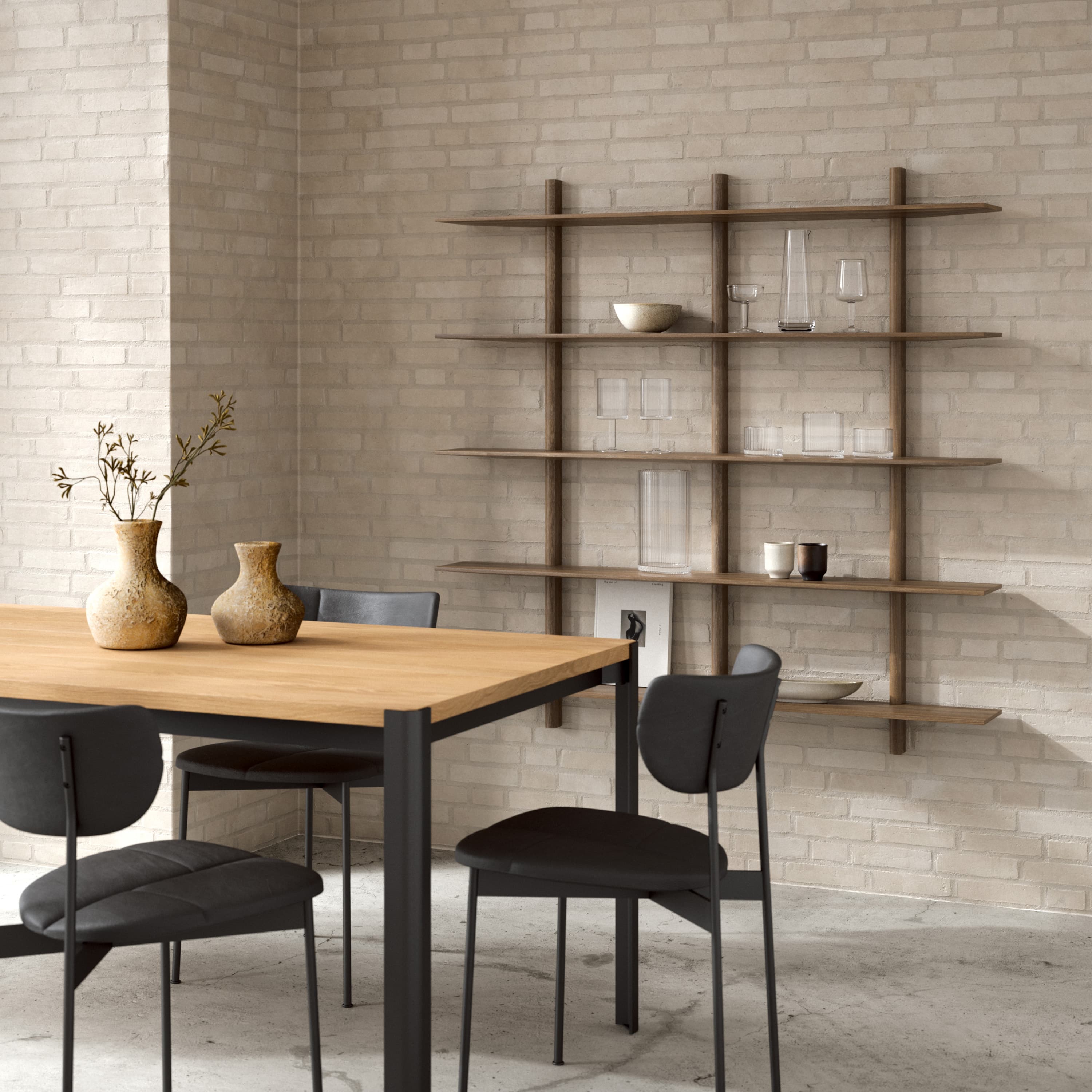 Noir Seinä­hylly Dark Oil Oak XLarge