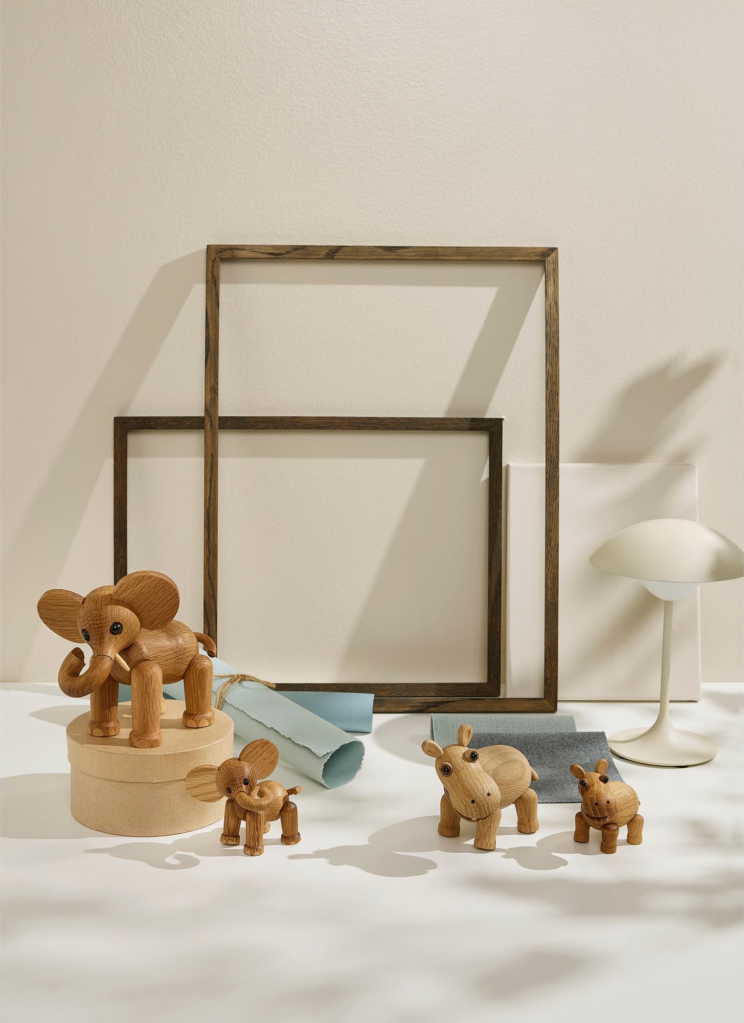 Ollie Elephant Koristelu Tammi/Vaahtera 15cm