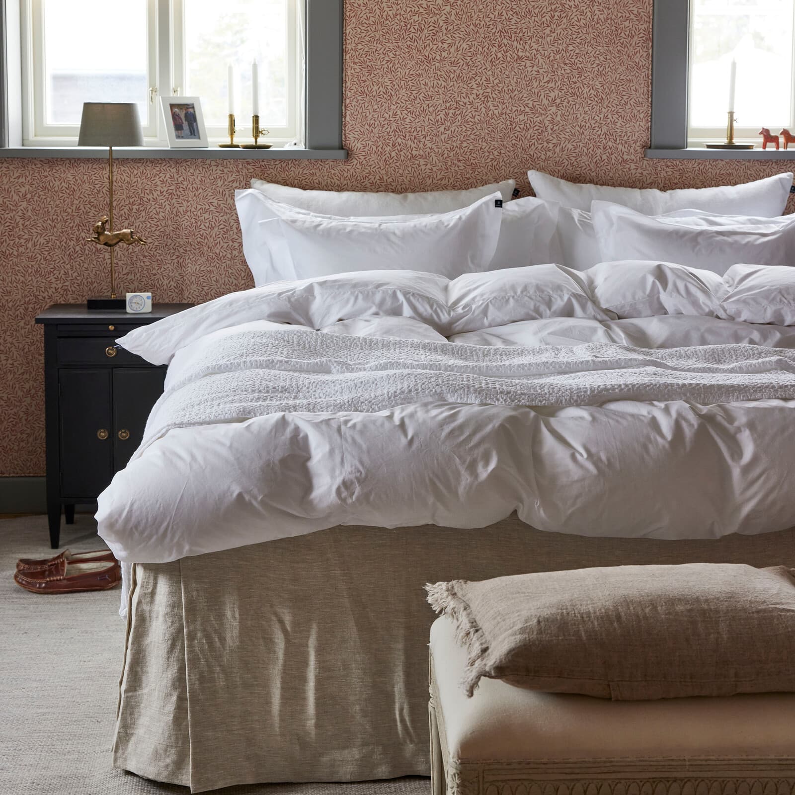 Dreamtime pussilakana GOTS percale white single