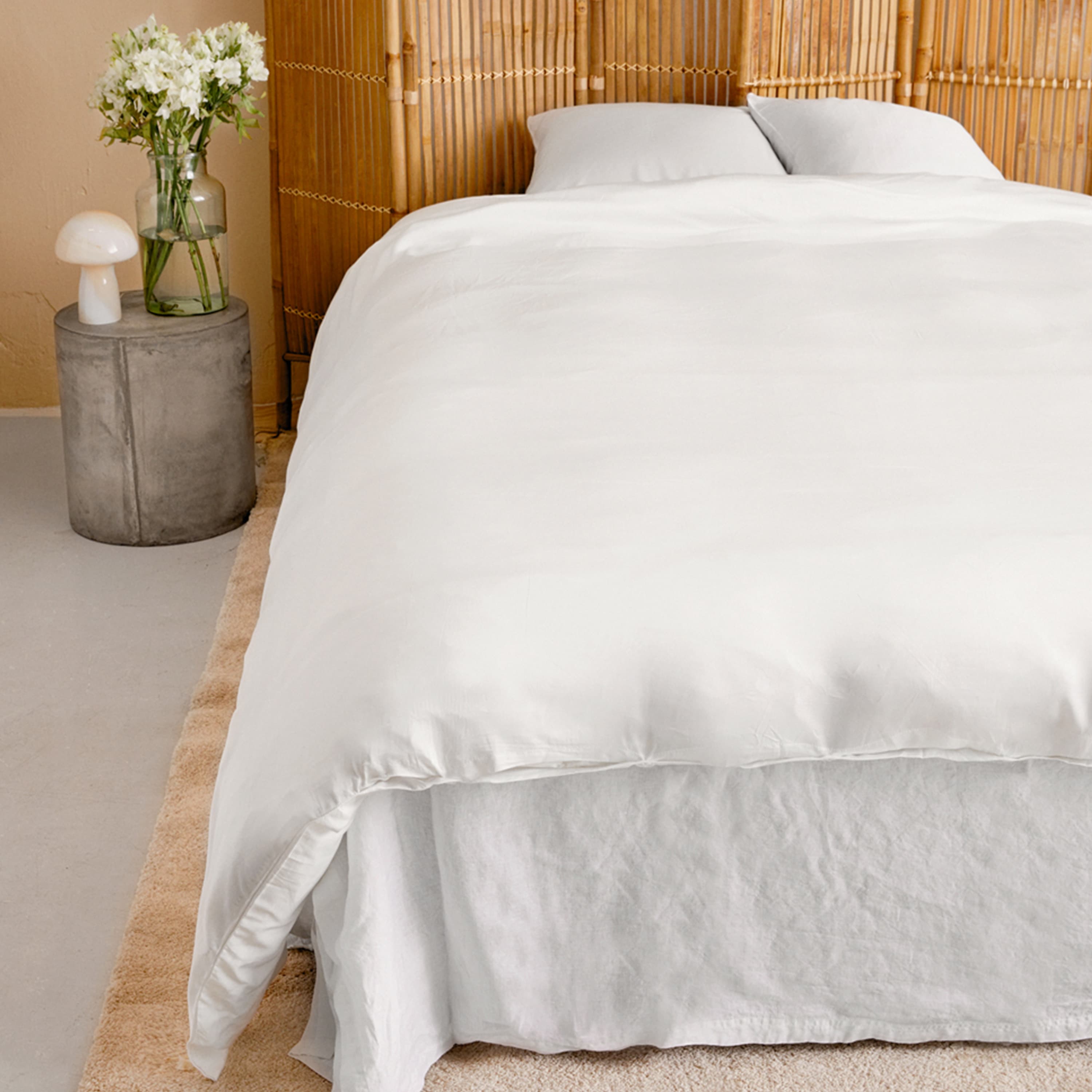 Bamboo Pussilakanasetti White 150x210/50x60
