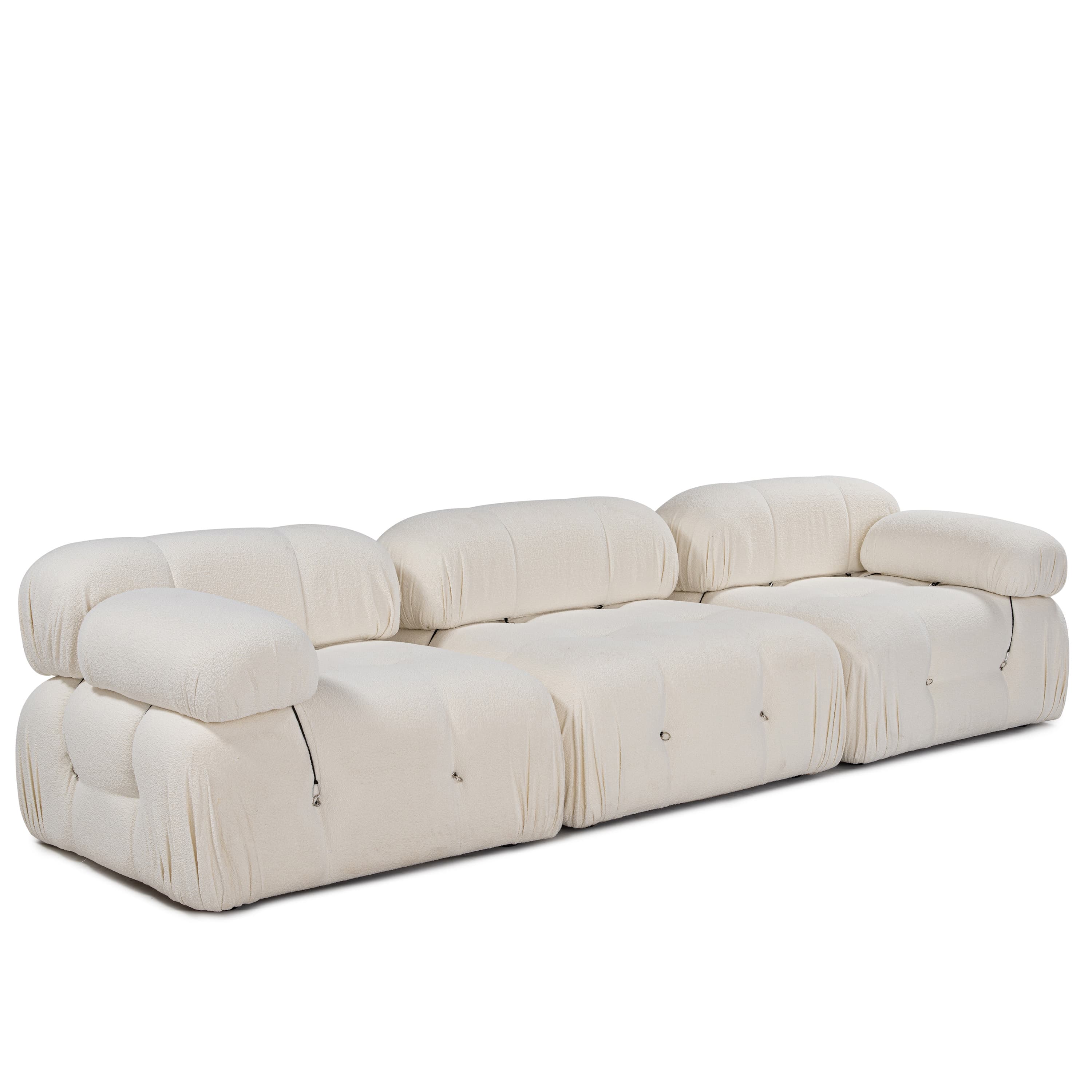 Blanca 3-istuttava Sohva White Bouclé