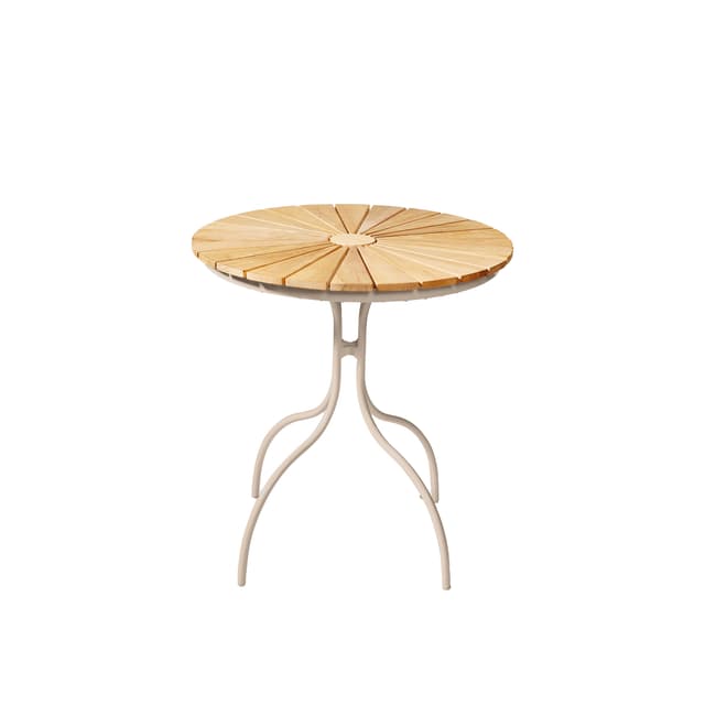 Ellen Kahvipöytä Sandy Grey/Teak Ø80