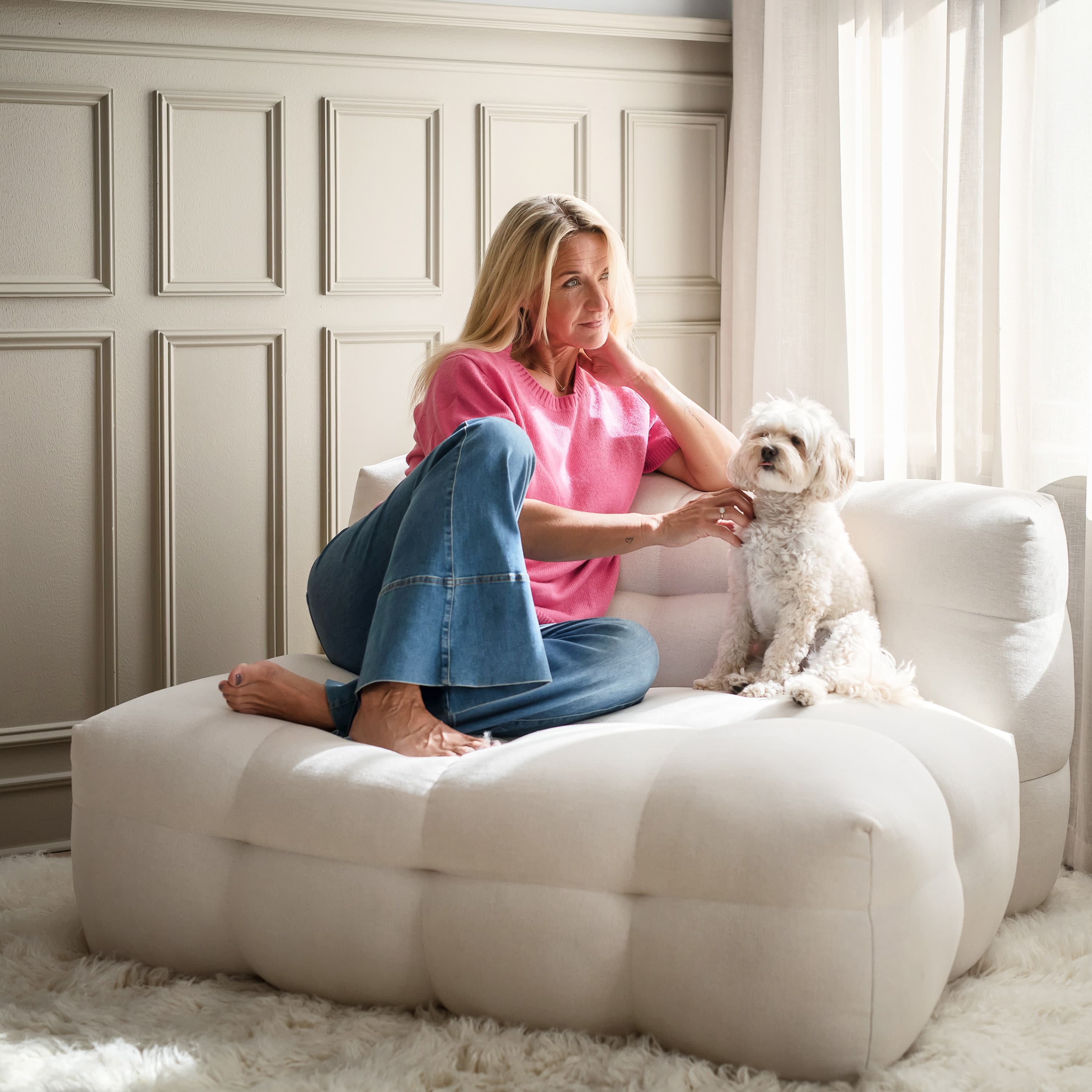 Billie Loungetuoli Nature 120 cm