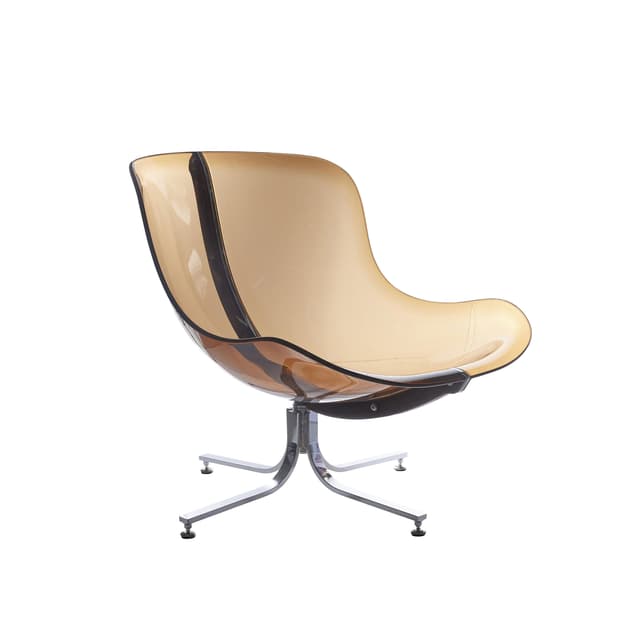 Glossy nojatuoli beige