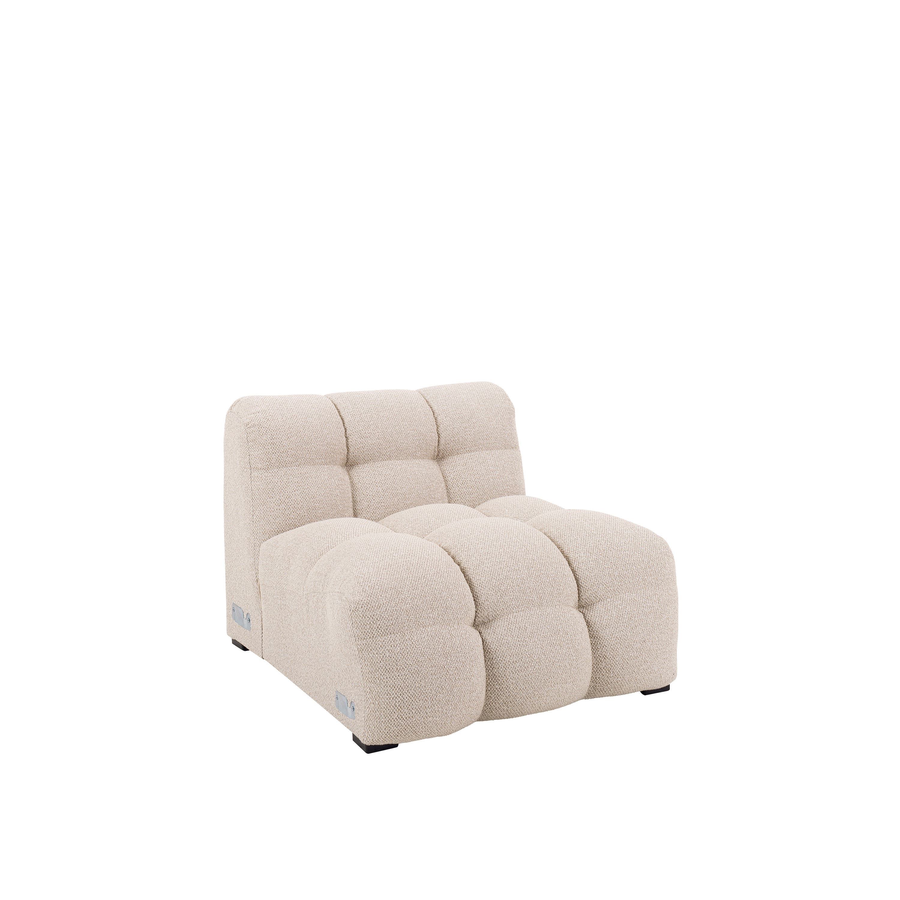 Billie 1-istuttava Sivumoduuli Beige Bouclé 84cm