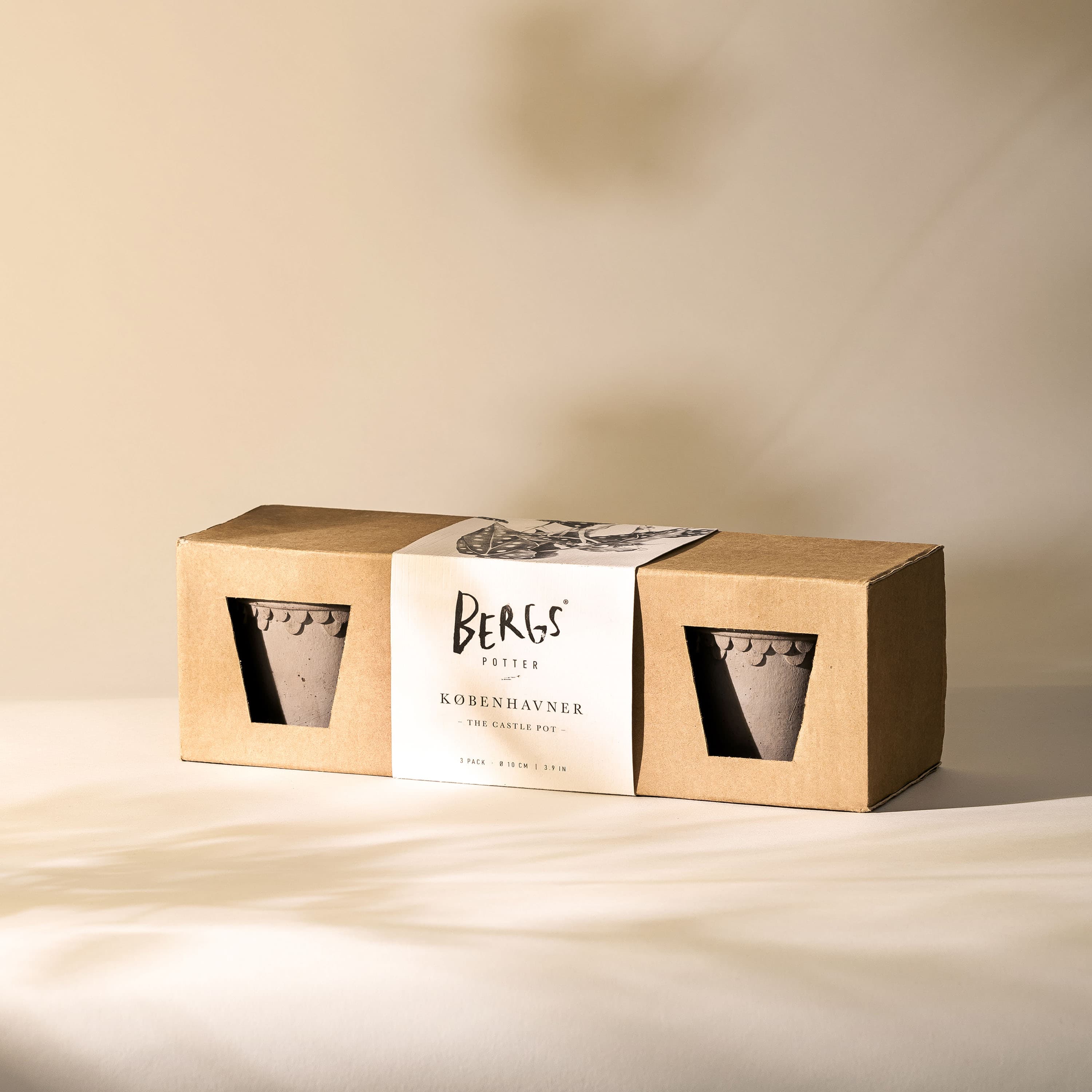 Københavner Ruukku Raaka Harmaa Terrakotta 3-pack Ø10