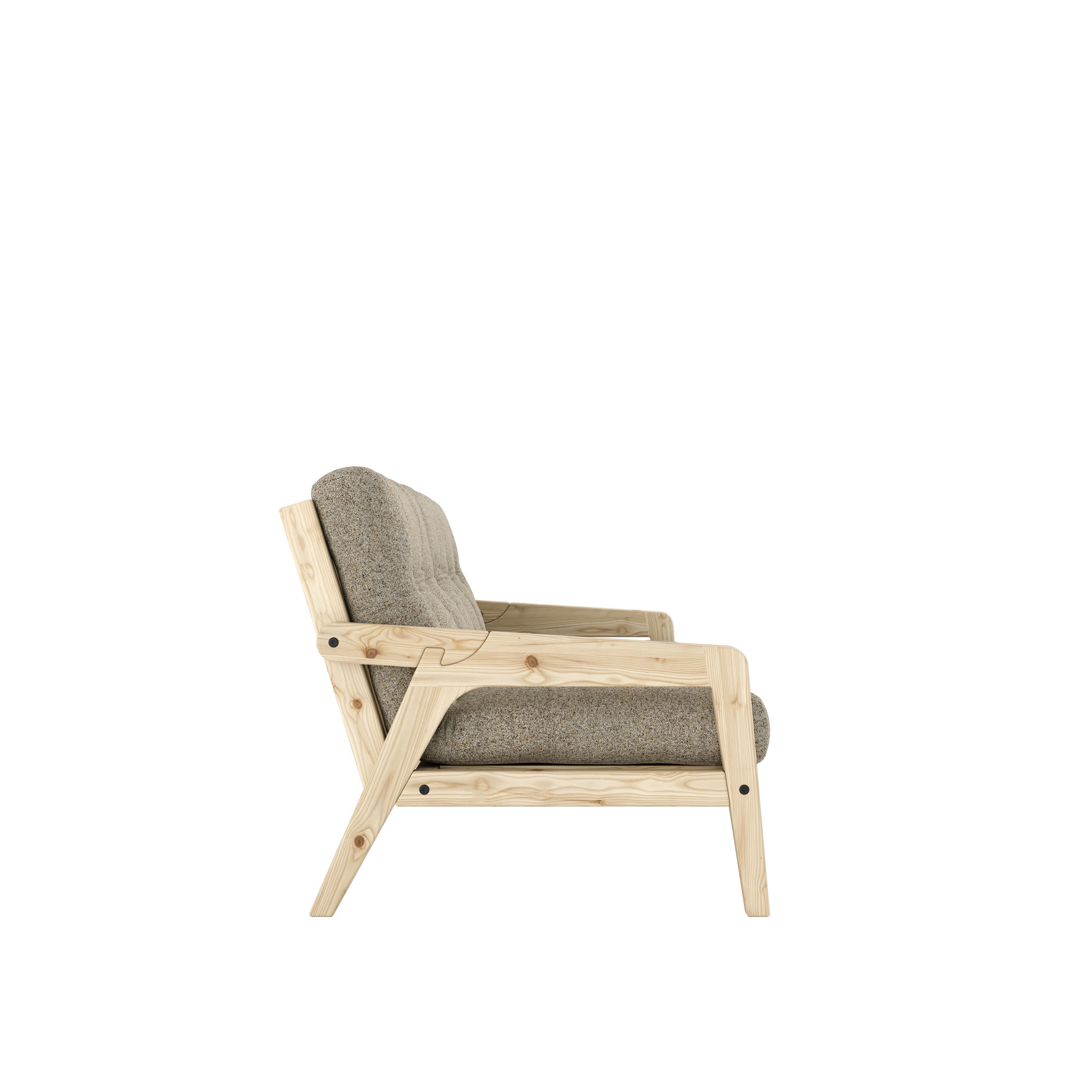 Grab Vuodesohva Clear Lacquered/Warm Sand 204cm