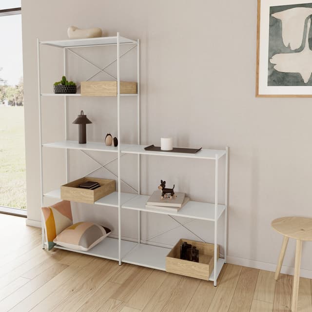 Arturo 5-Tier Laajennusosa Vaaleanharmaa 74x175