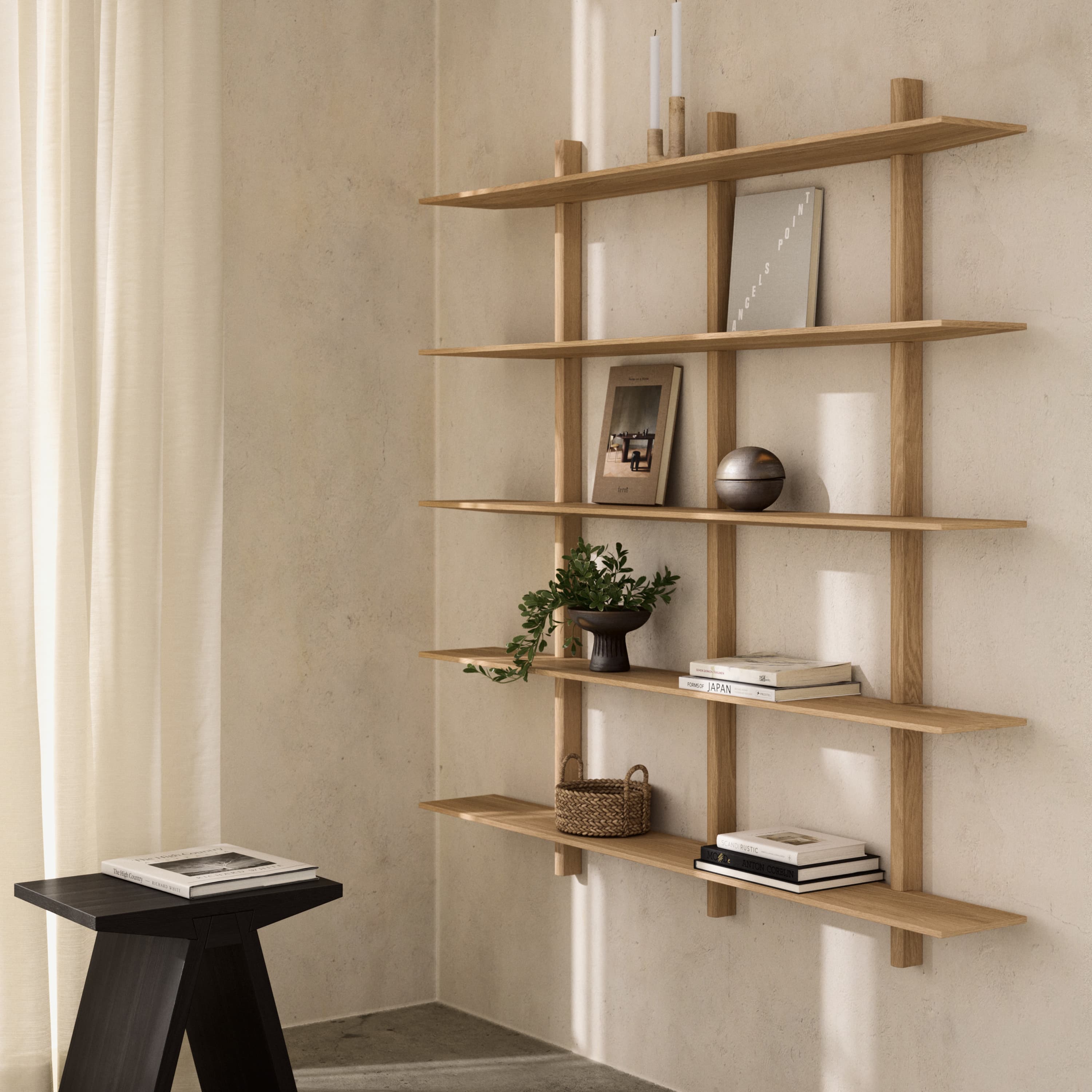 Noir Seinä­hylly Natural Oil Oak XLarge