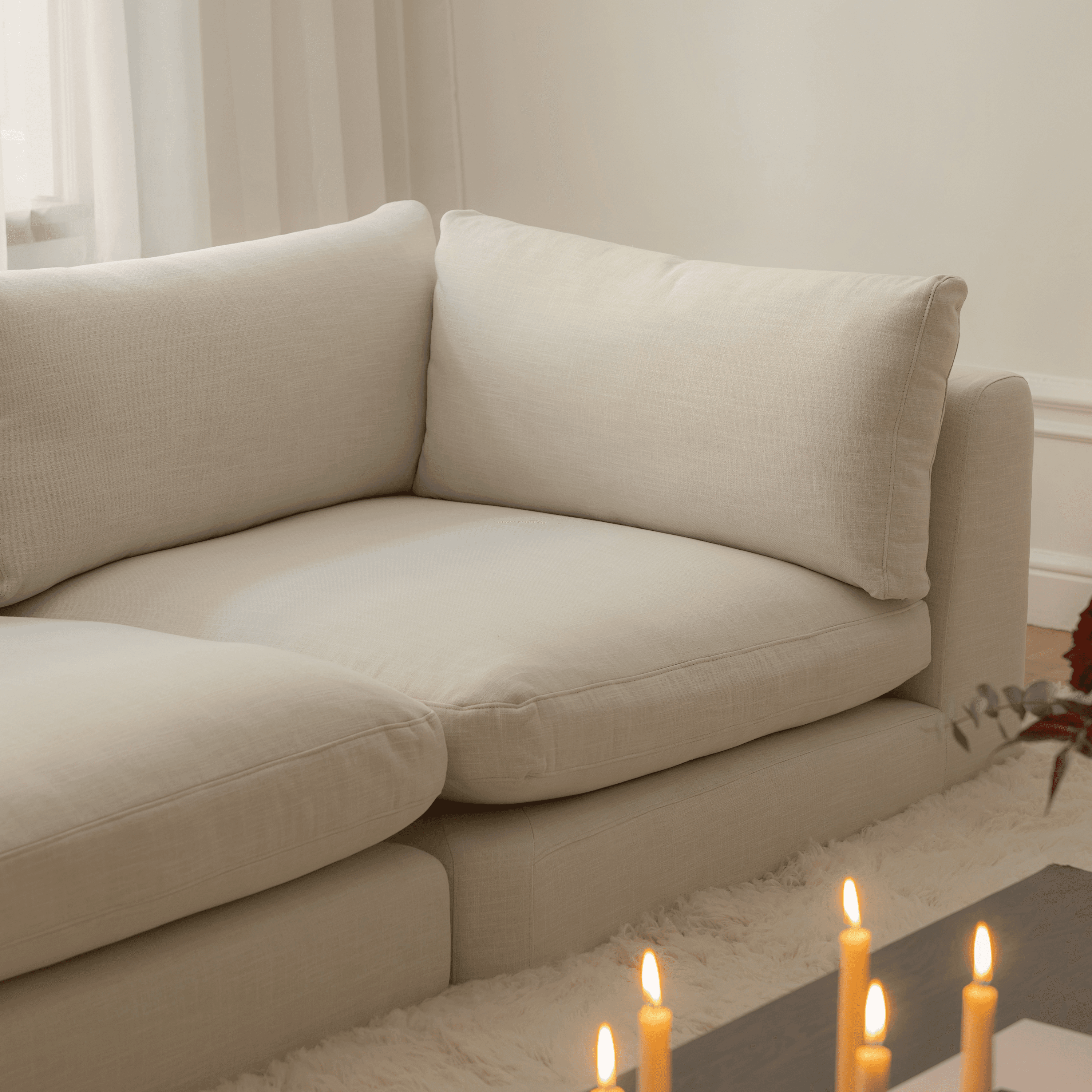 Capri kulmamoduuli Beige 120x120