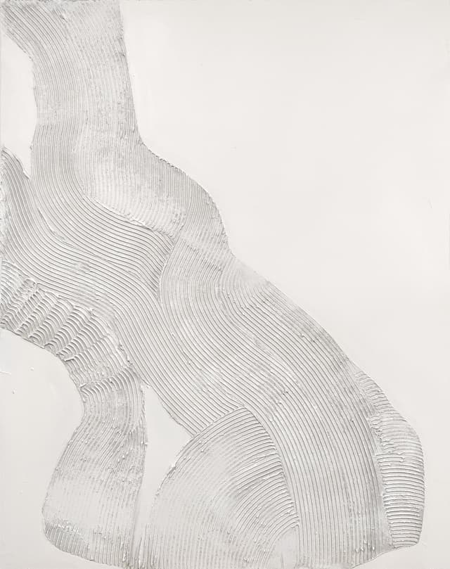 White Sculpture 1 Taulu No Frame 90x120cm