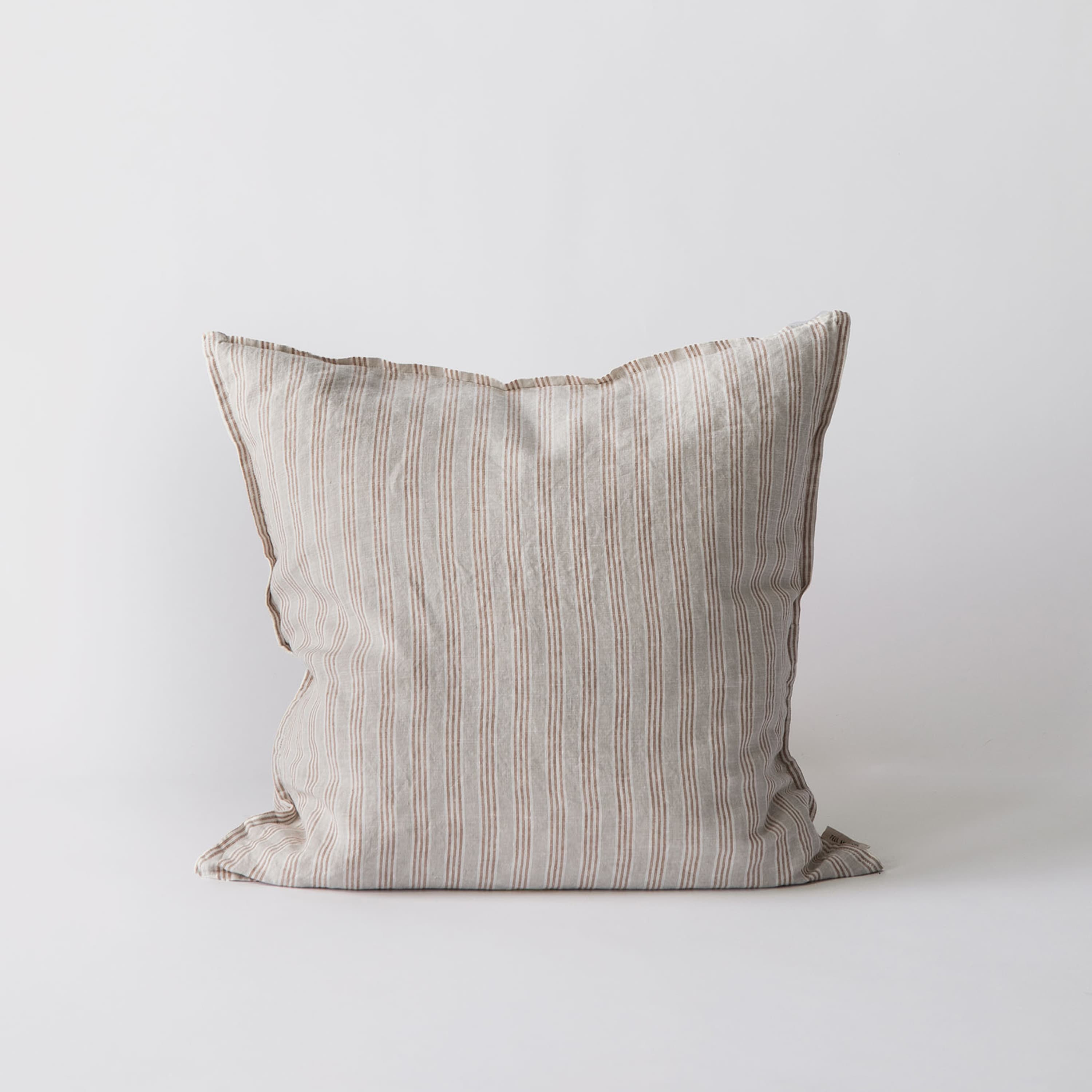 Tyynynpäällinen pellava hazelnut stripe 50x50