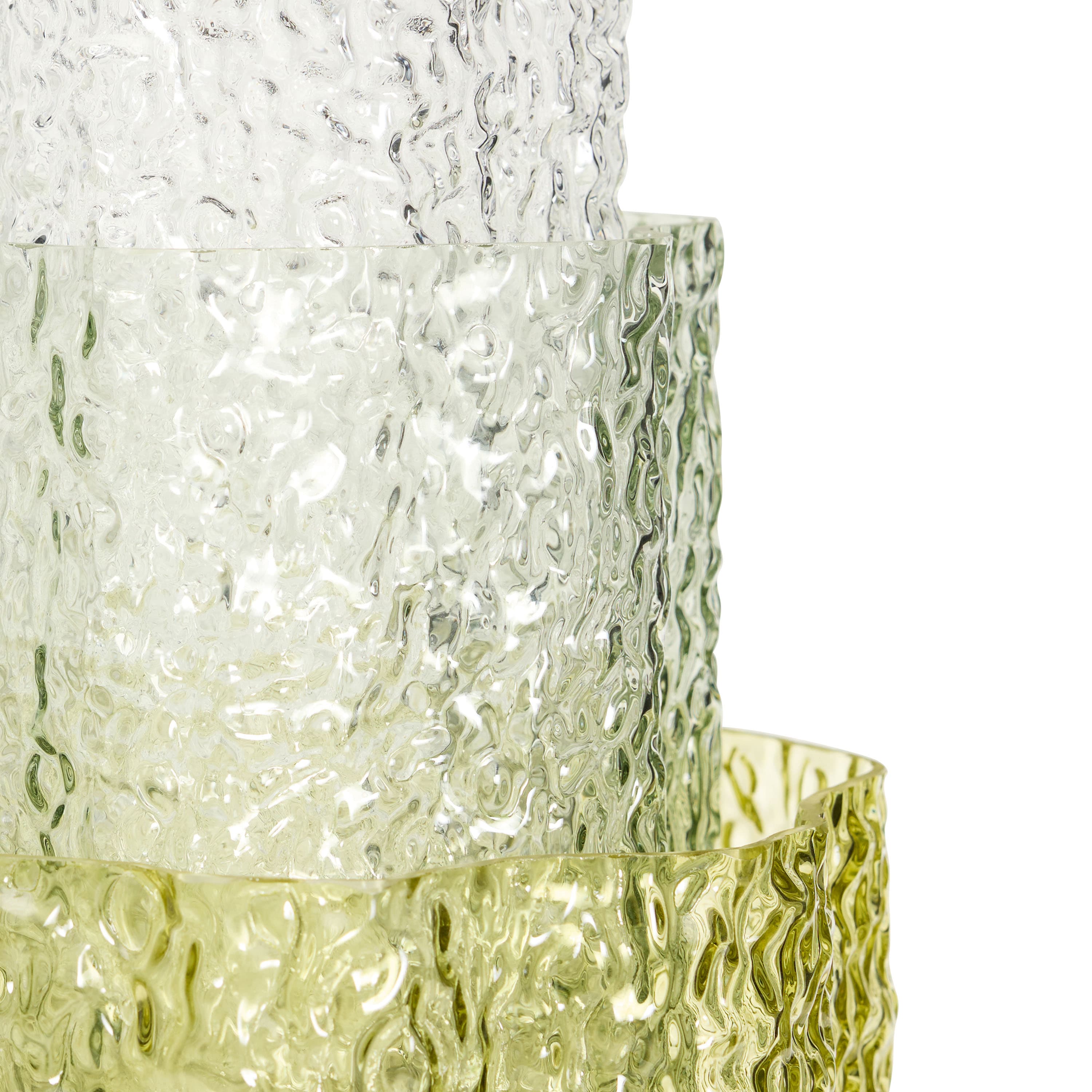 Triple Maljakko Green Clear 3-pack