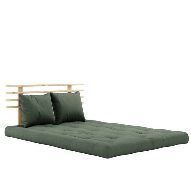 Shin Sano Vuodesohva Luonnonvärinen/Oliivinvihreä 140cm