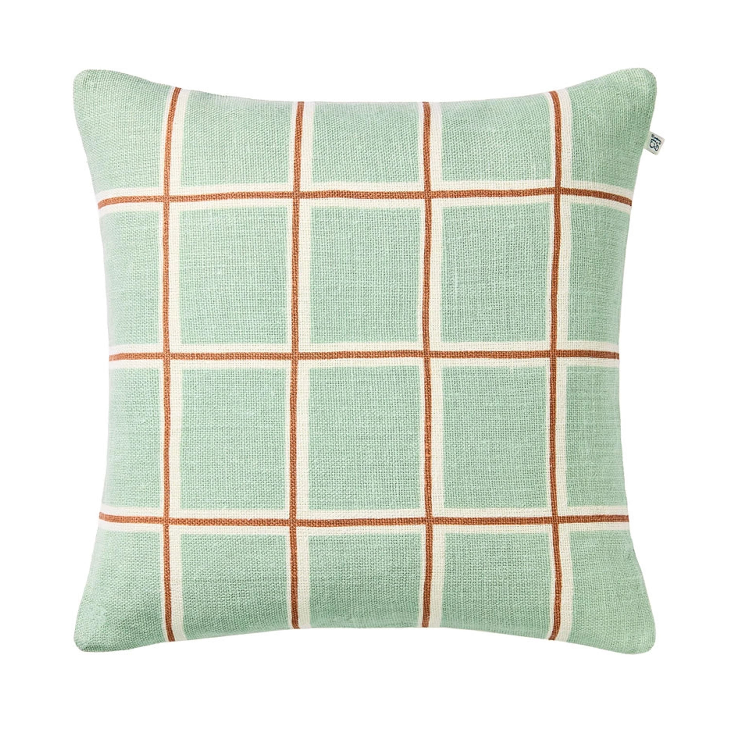 Raha Putevar Lin Aqua/Apricot Orange 50x50