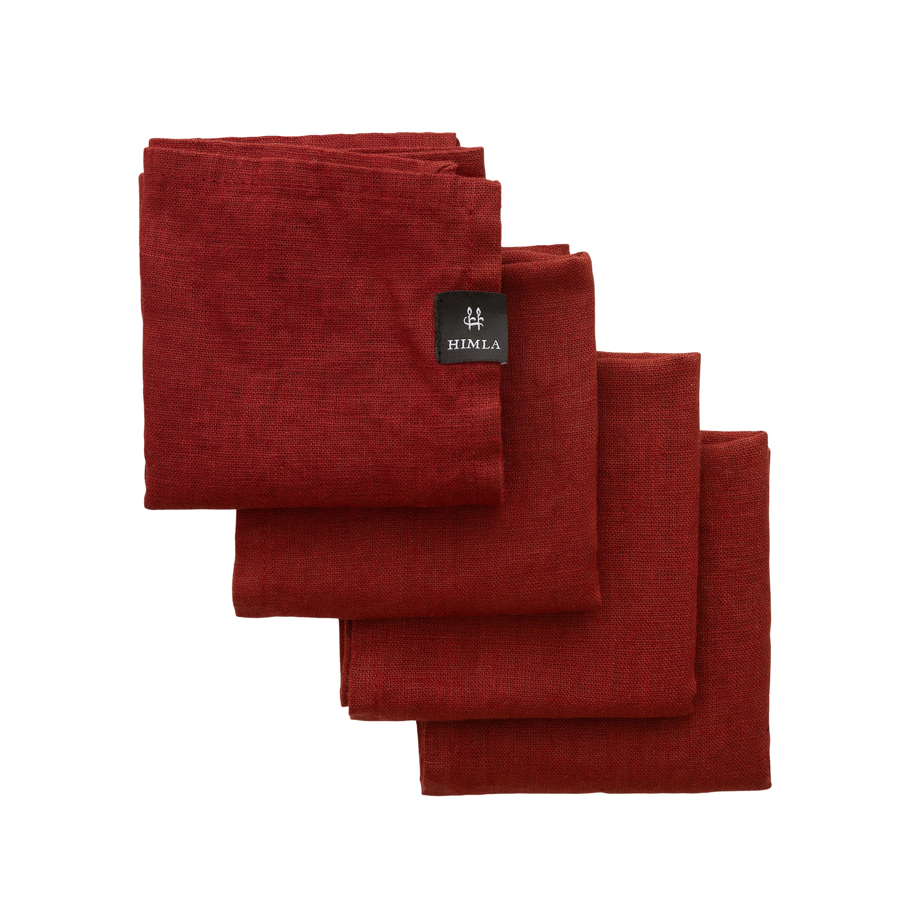 Sunshine pellavaservetti lingonberry 4-pack