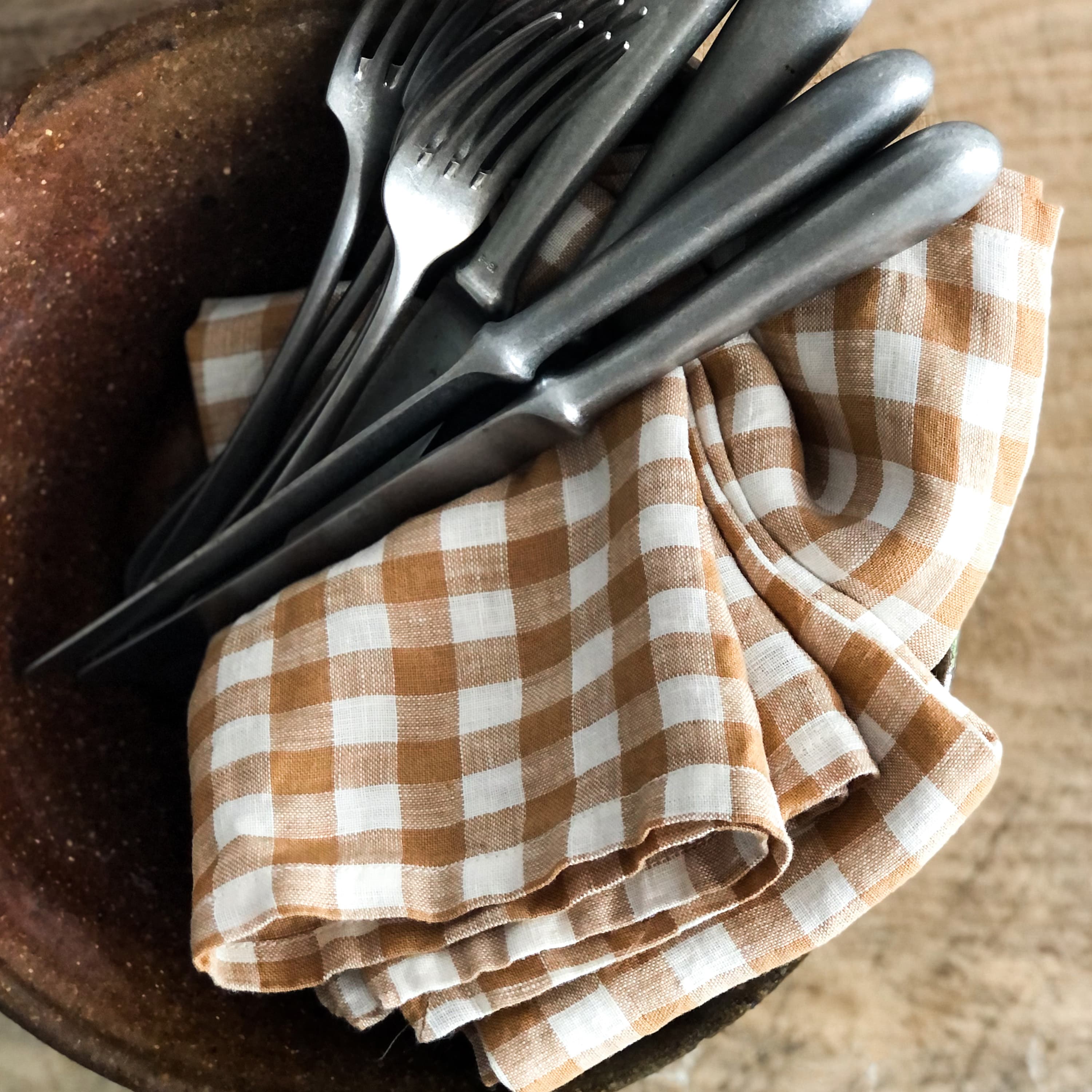 Lautasliina Gingham Biscuit