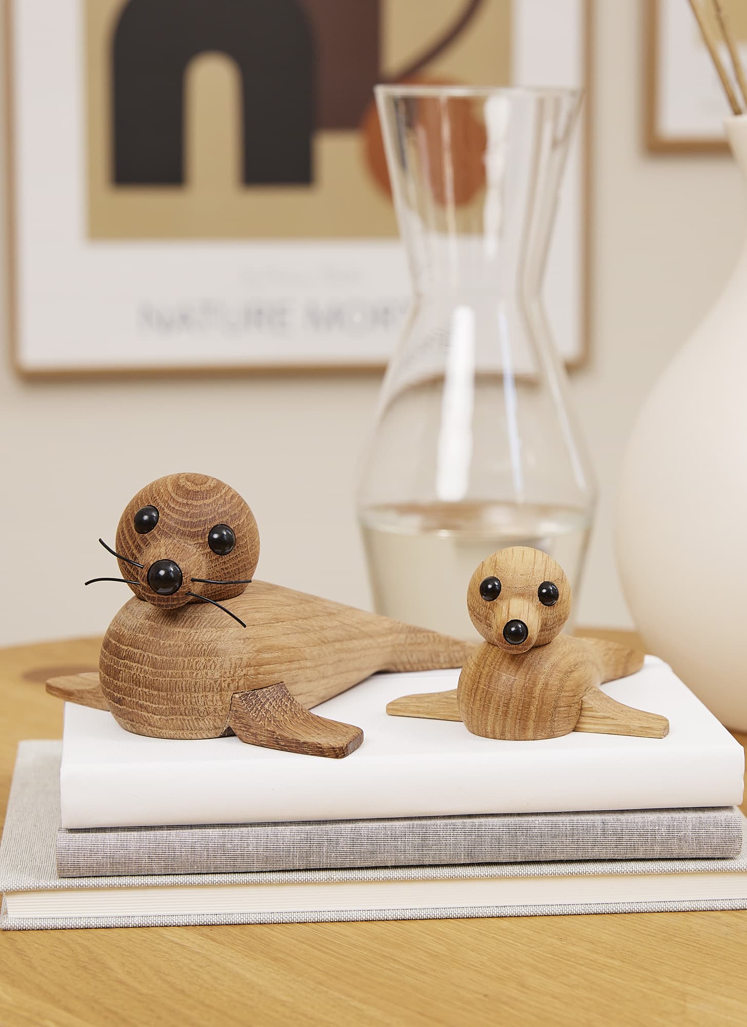 Baby Seal Koristelu Tammi 13cm