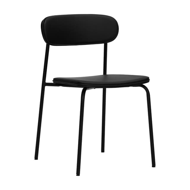 Pova Ruokatuoli Musta 2-pack