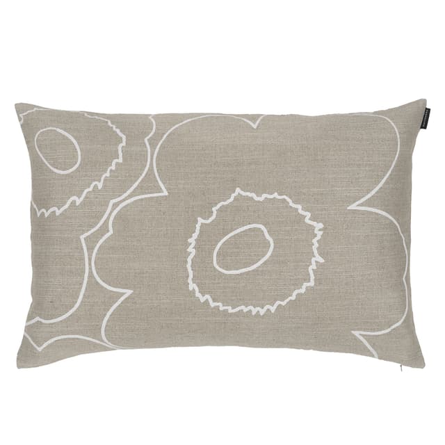 Piirto Unikko Tyynyliina Sand/White 40x60