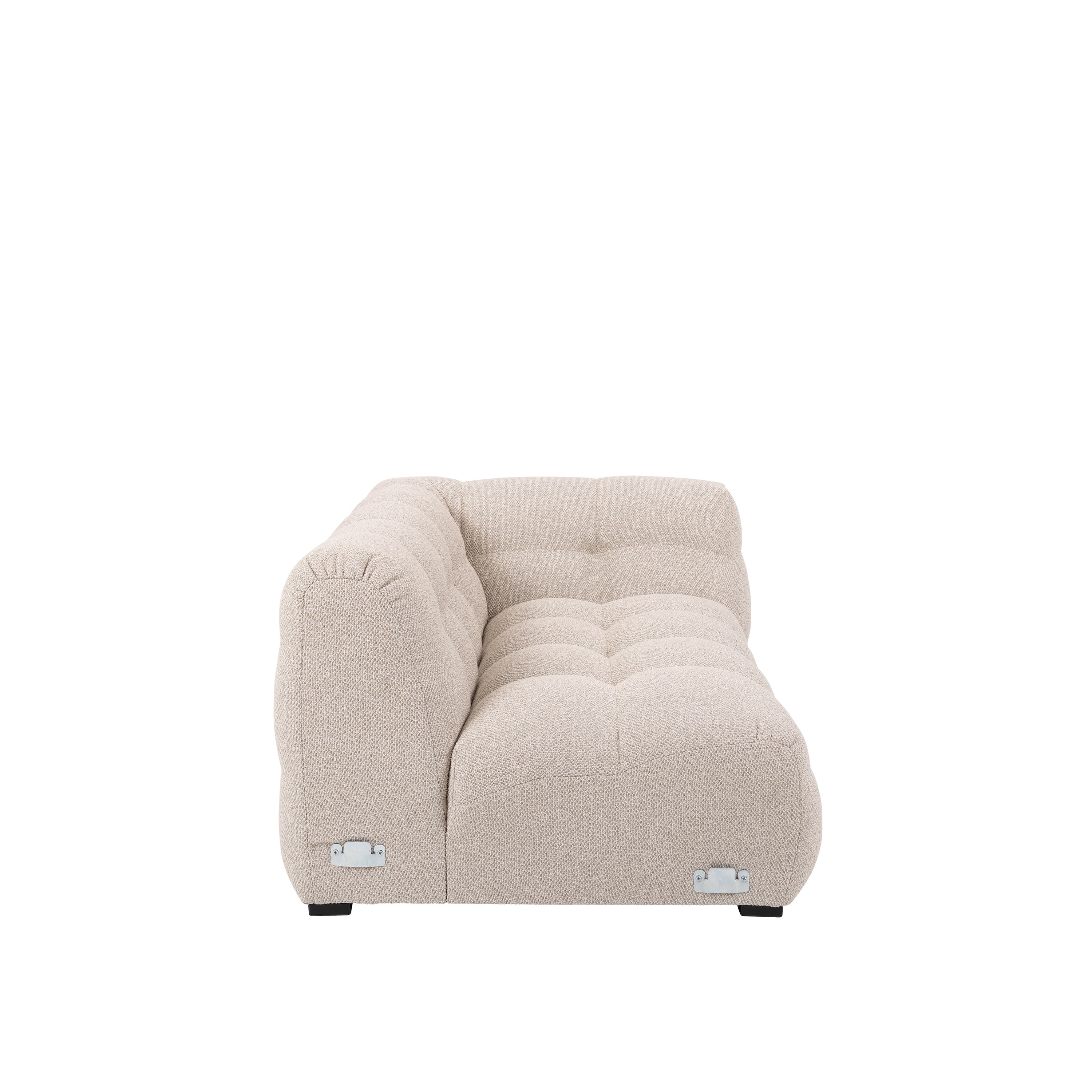 Billie 1.5-istuttava Sivumoduuli Oikea Käsinoja Beige Bouclé 141cm
