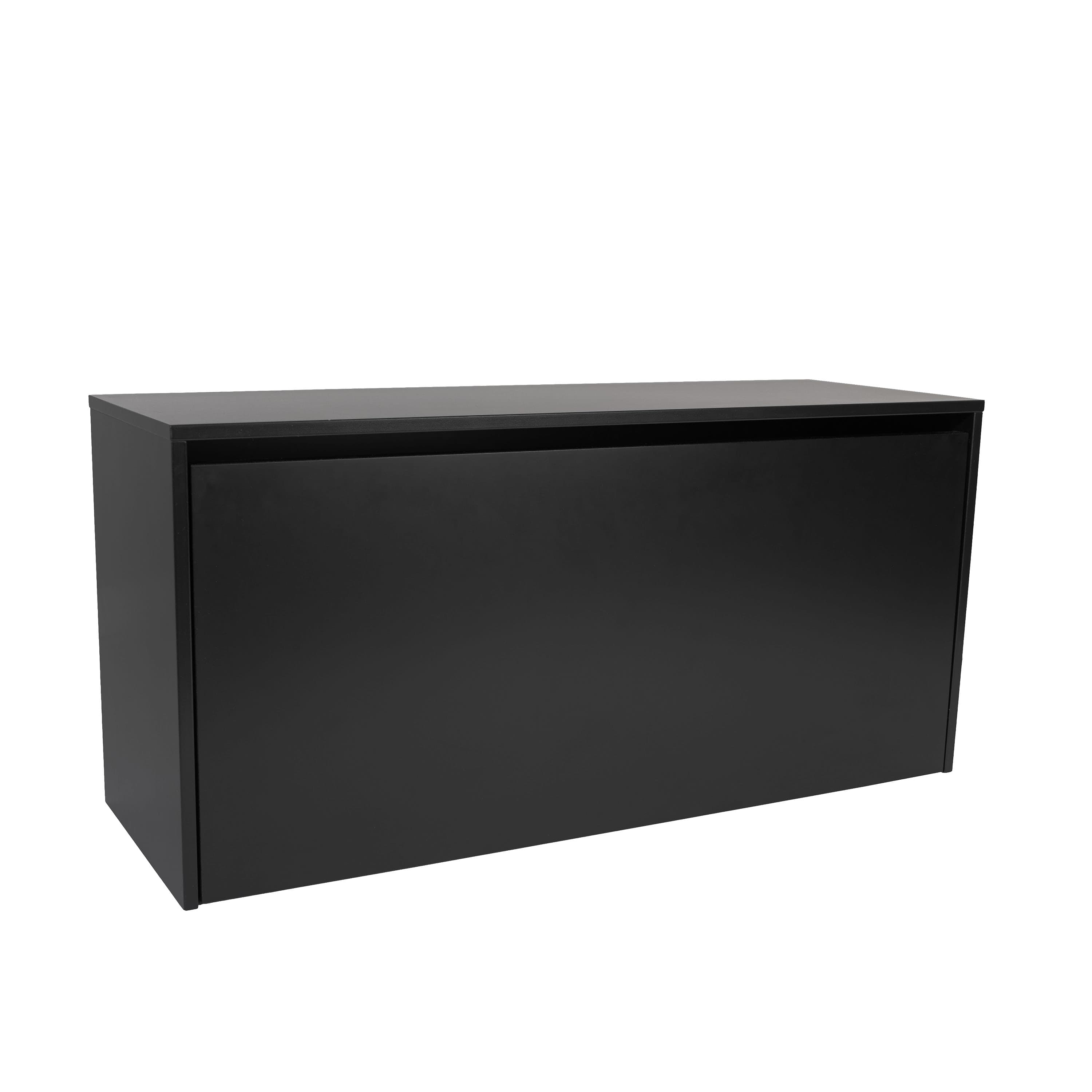Pythagoras Seinakaappi Musta 27x80 cm