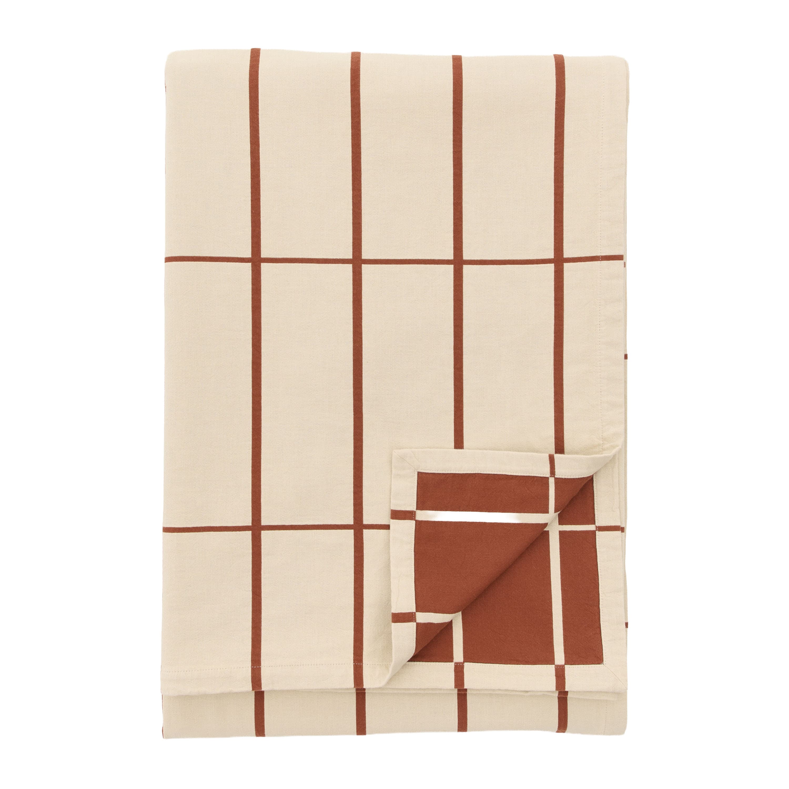Tiiliskivi Päiväpeite Off White/Chestnut 260x260