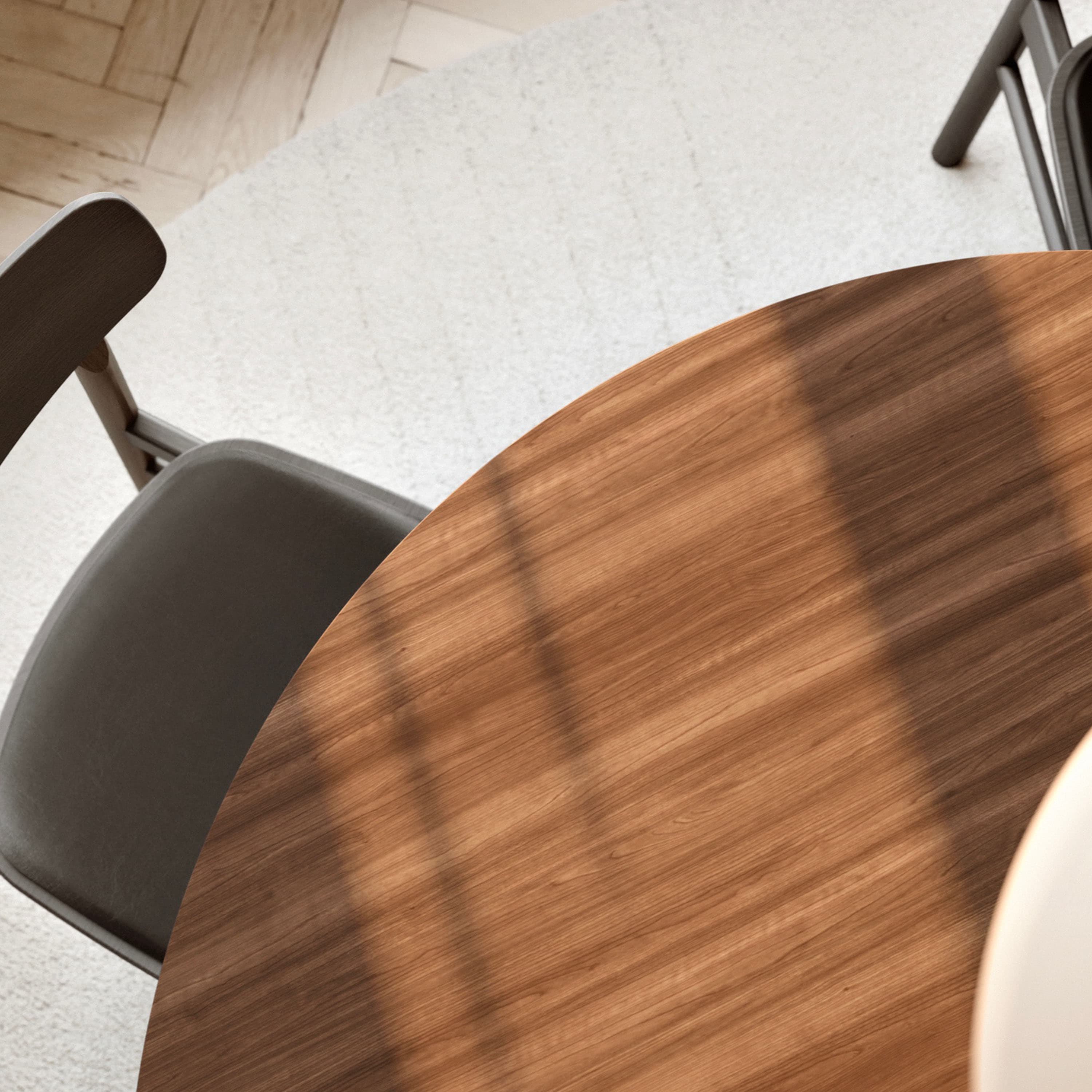 Ludo Ruokapöytä Walnut Ø130