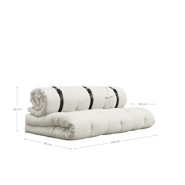 Buckle-up daybed petrol blue 200 cm