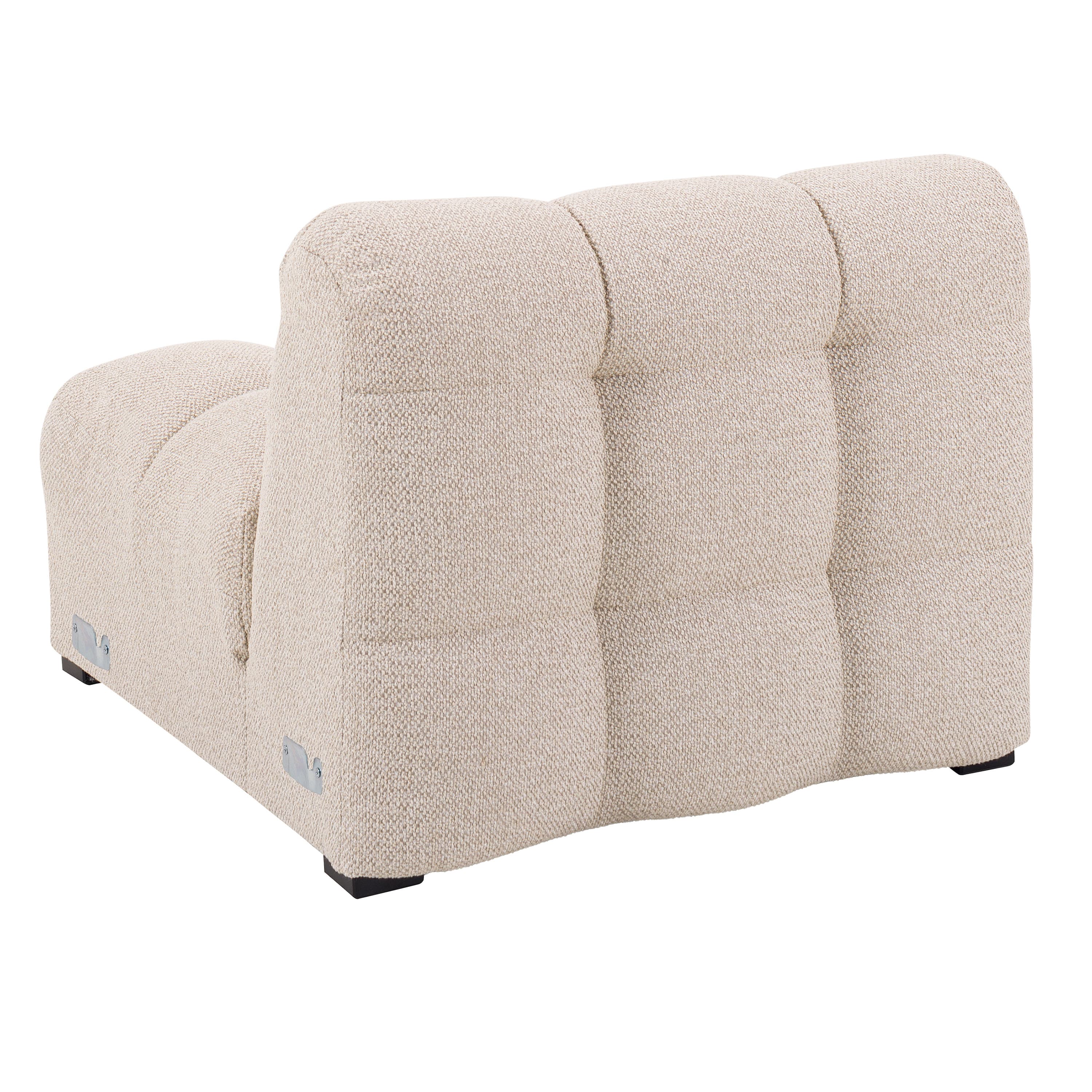 Billie 1-istuttava Sivumoduuli Beige Bouclé 84cm