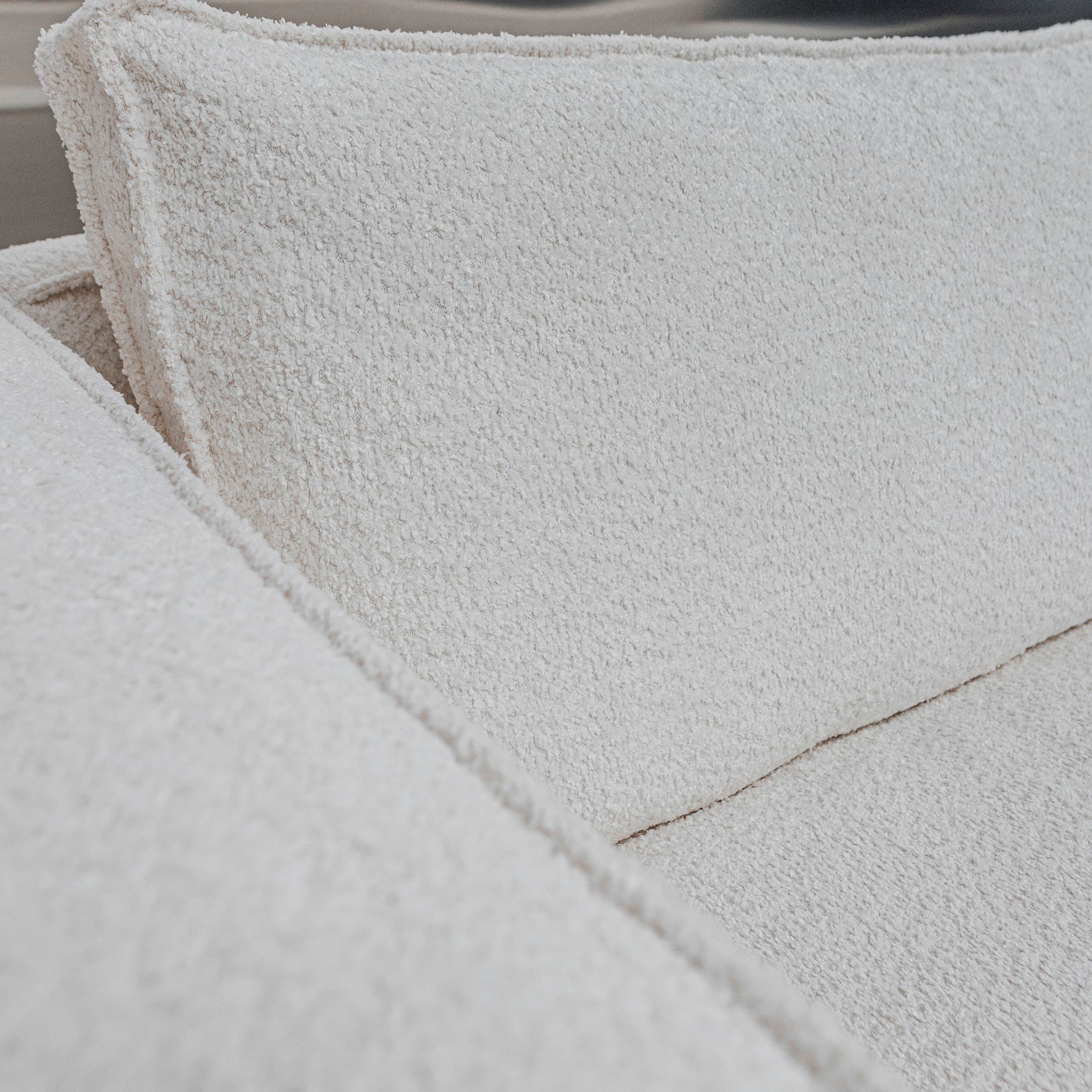 Klinge-sohva Bouclé Soft Offwhite 243cm