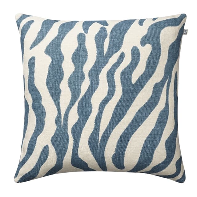 Zebra Pellava Tyynynpäällinen Taivaansininen 50x50