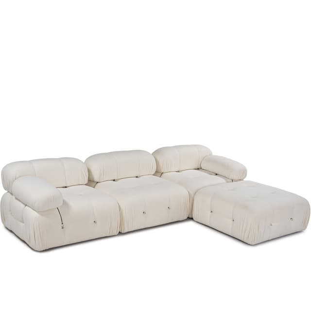 Blanca 3-istuttava Divaanisohva White Bouclé