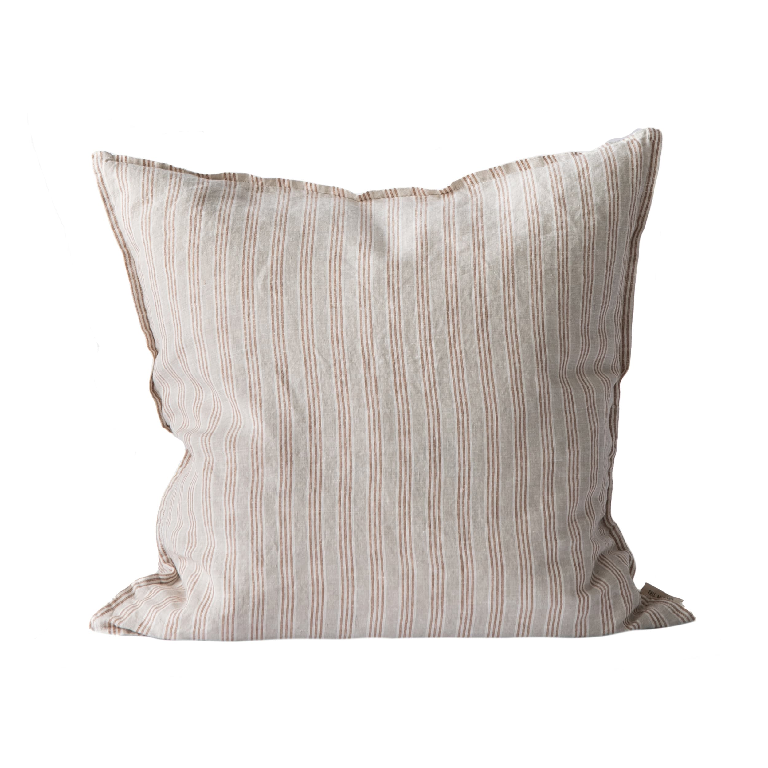 Tyynynpäällinen pellava hazelnut stripe 50x50